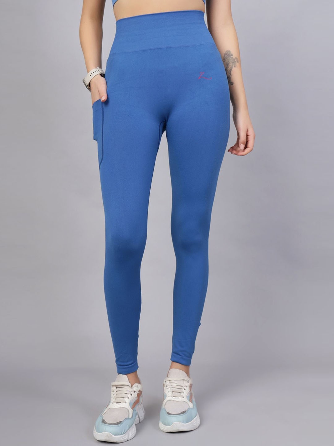 

House Of Zelena Women Anti-Bacterial Ankle Length Tights, Blue