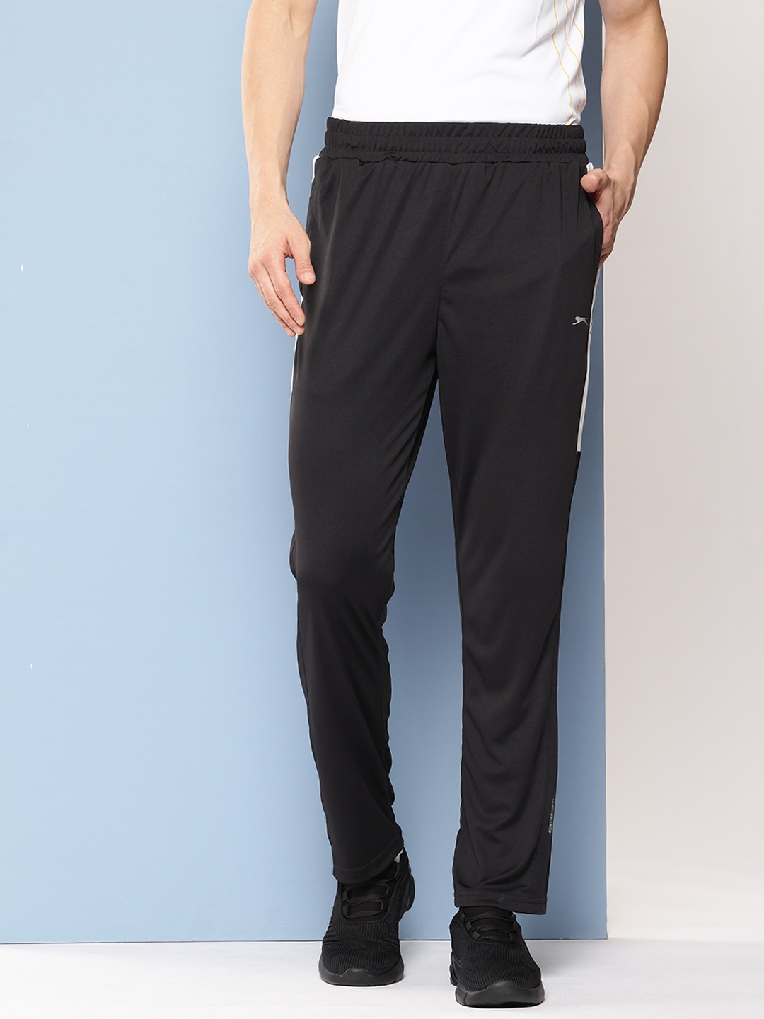 

Slazenger Men Printed Sports Track Pants, Black