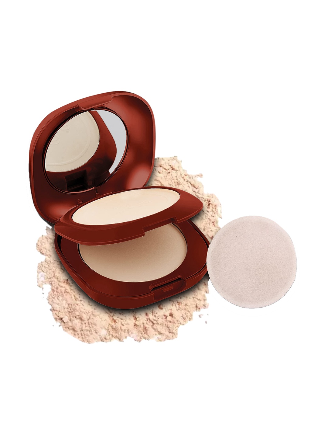 

Adbeni Elegant Glow All-Day 2-In-1 Compact Powder With SPF 15 - A1202, Beige