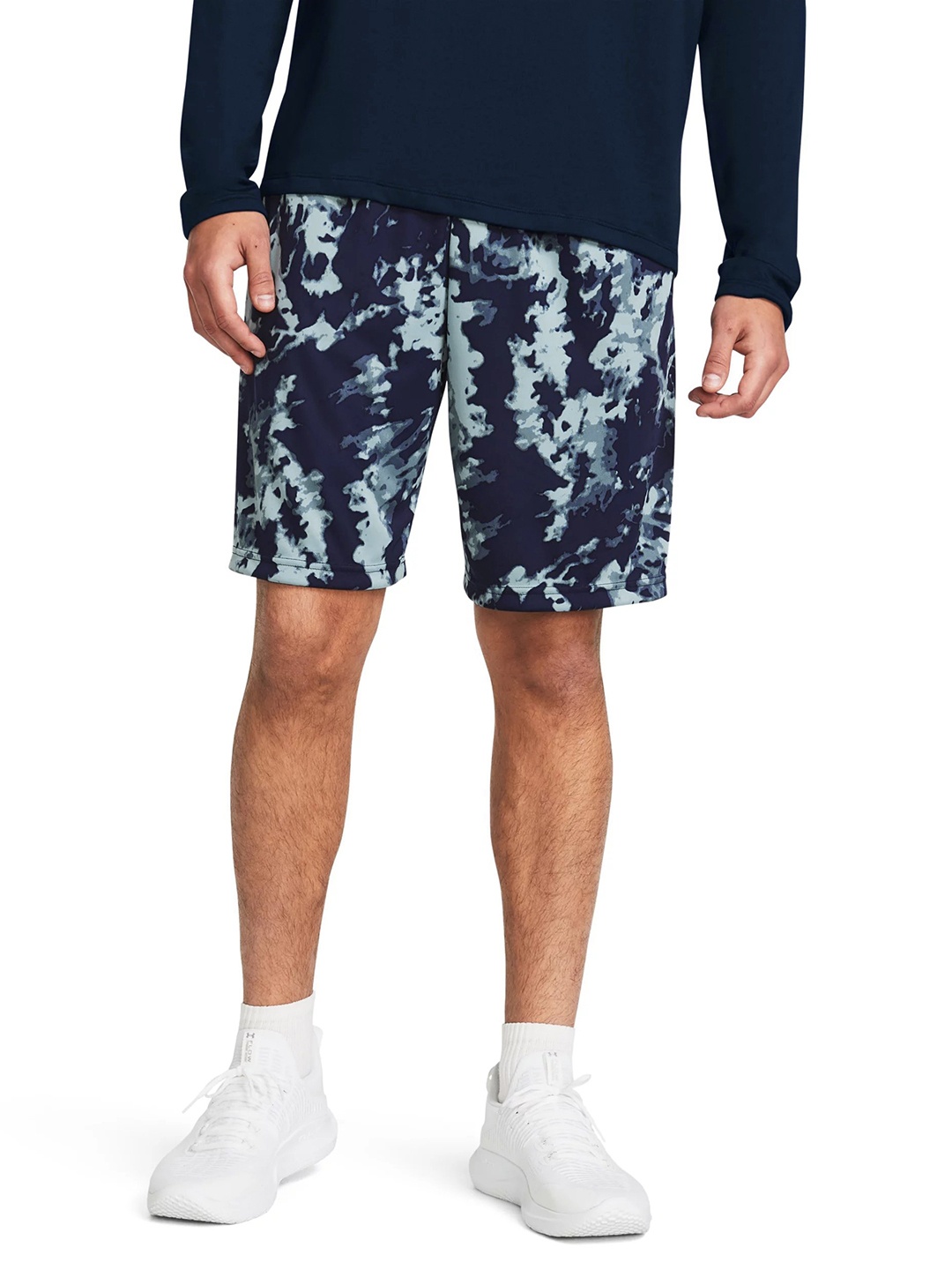 

UNDER ARMOUR Men Tech Printed Loose Fit Training Shorts, Blue