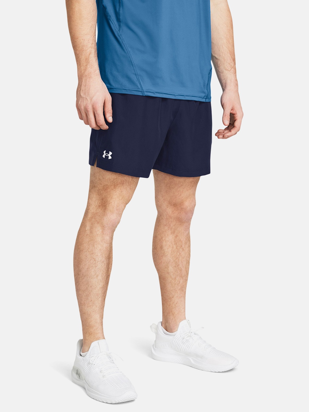 

UNDER ARMOUR Men Loose Fit Woven Woven 5in Training Shorts, Navy blue