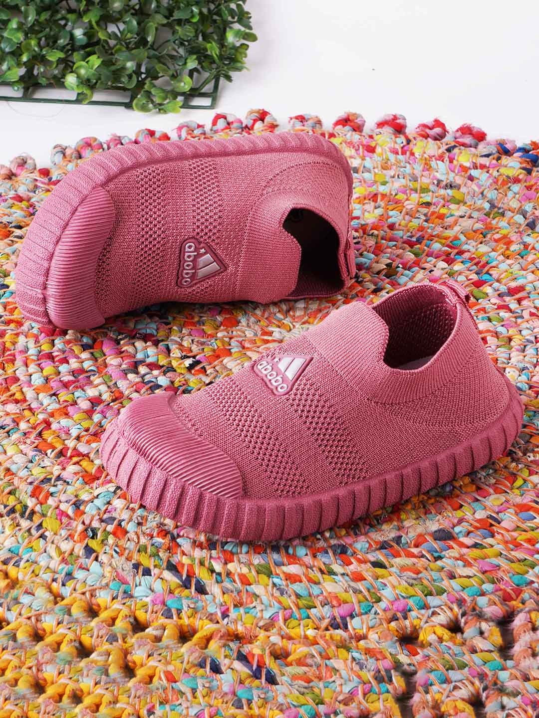 

KATS Kids Textured Flyknit Memory Foam Mesh Sneakers, Pink