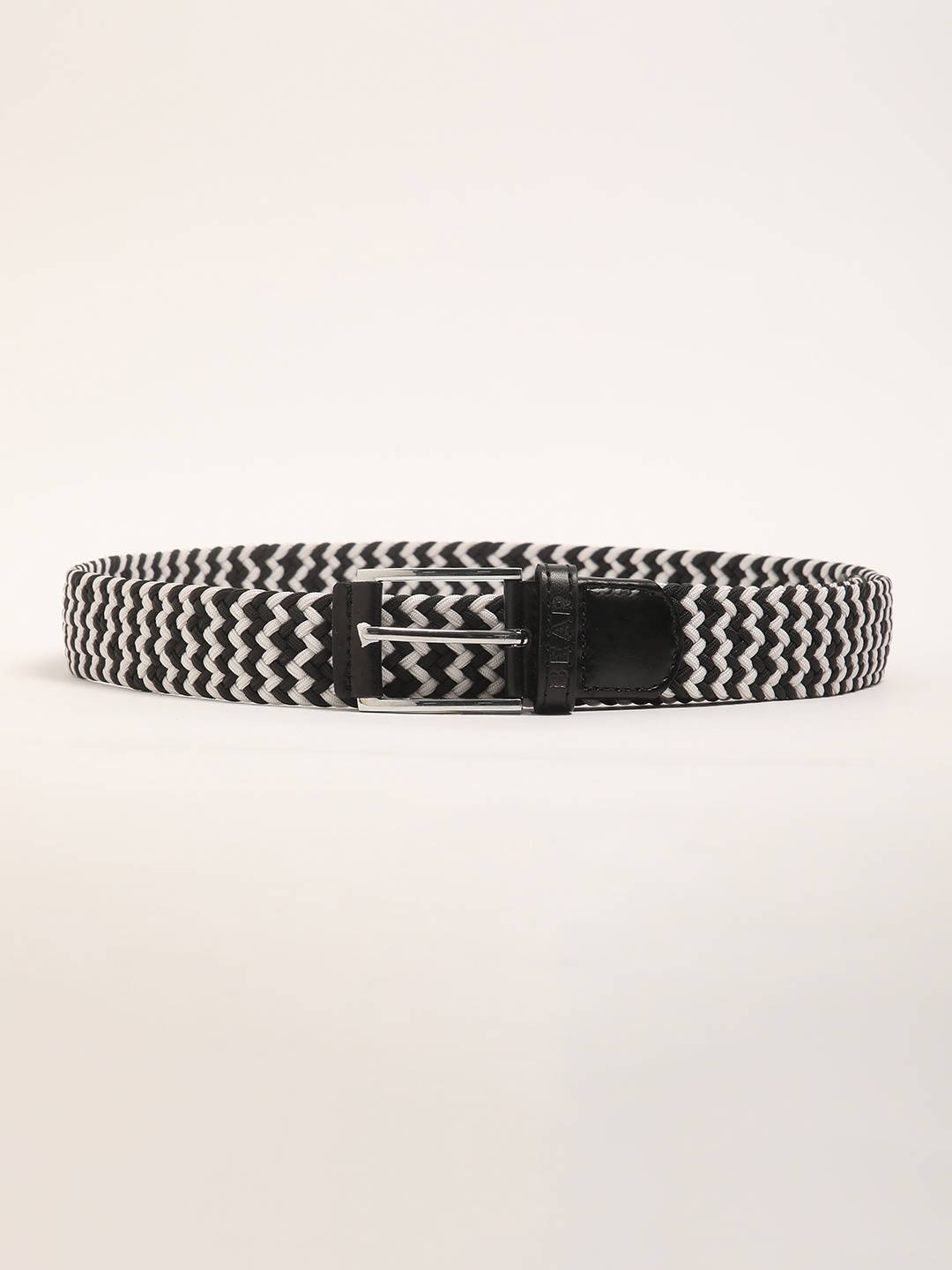

THE BEAR HOUSE Men Stretchable Braided Belt, Black
