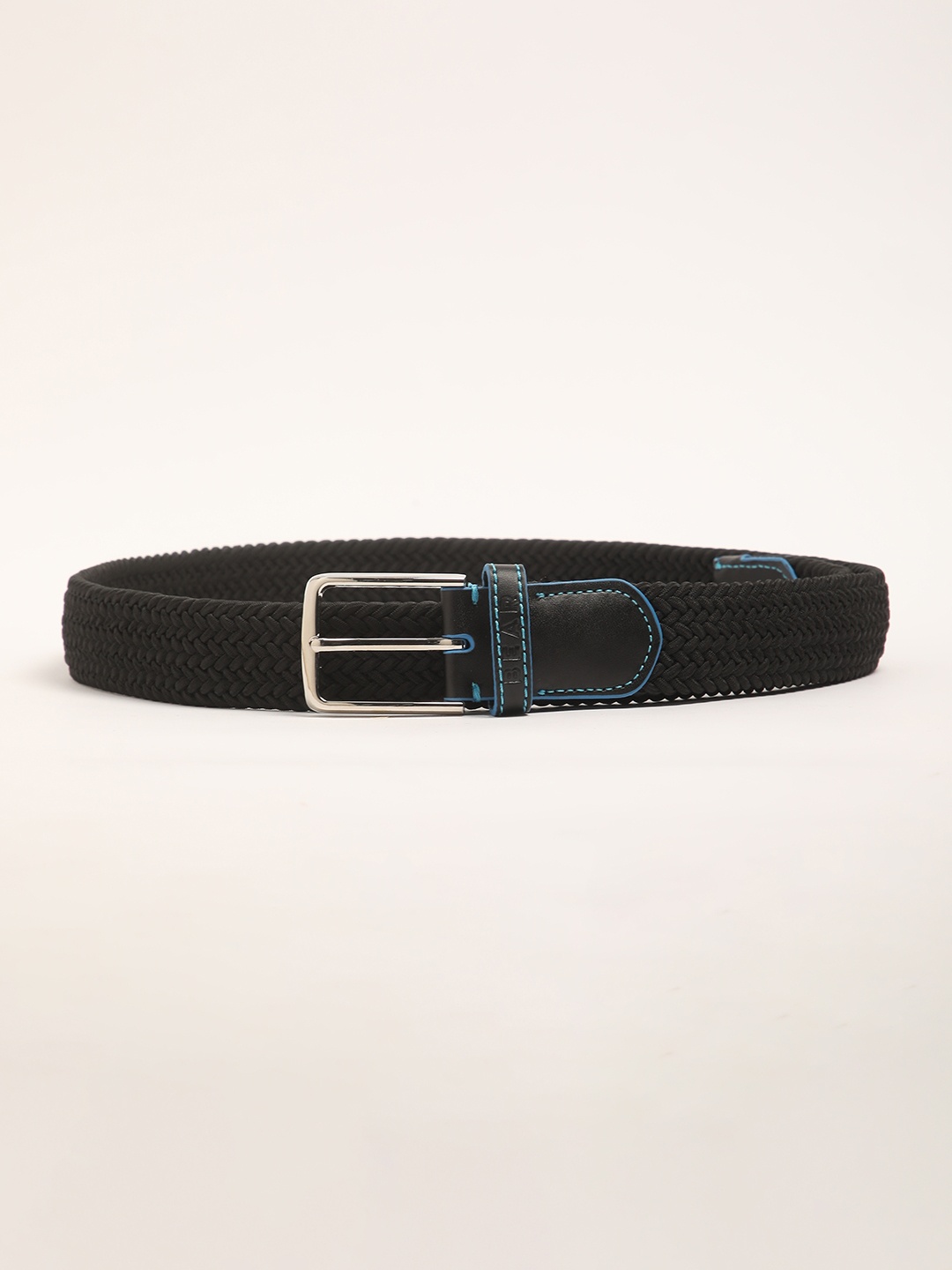 

THE BEAR HOUSE Men Stretchable Braided Belt, Black
