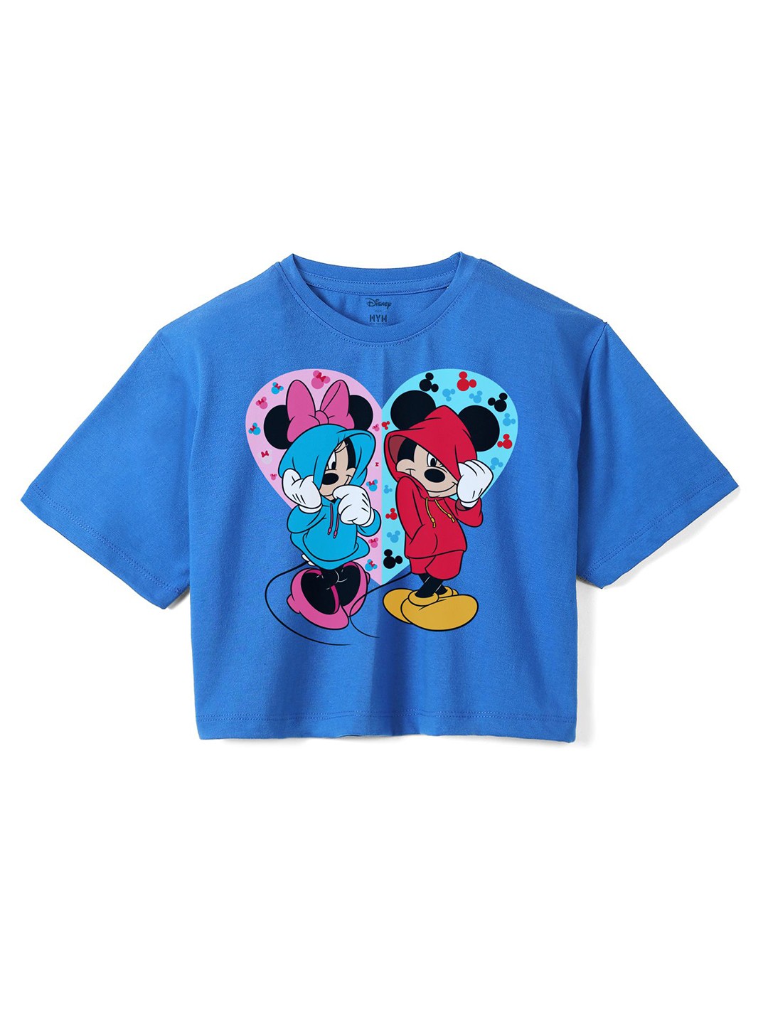 

Wear Your Mind Girls Graphic Printed Pure Cotton T-shirt, Blue