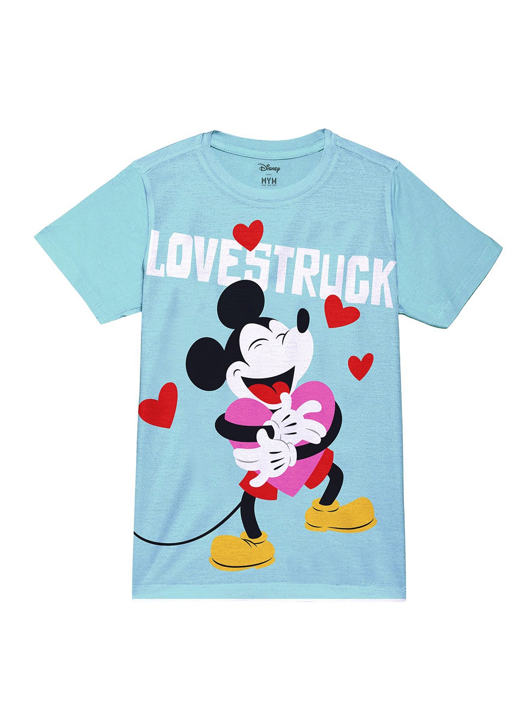 

Wear Your Mind Boys Mickey Mouse Printed T-shirt, Blue
