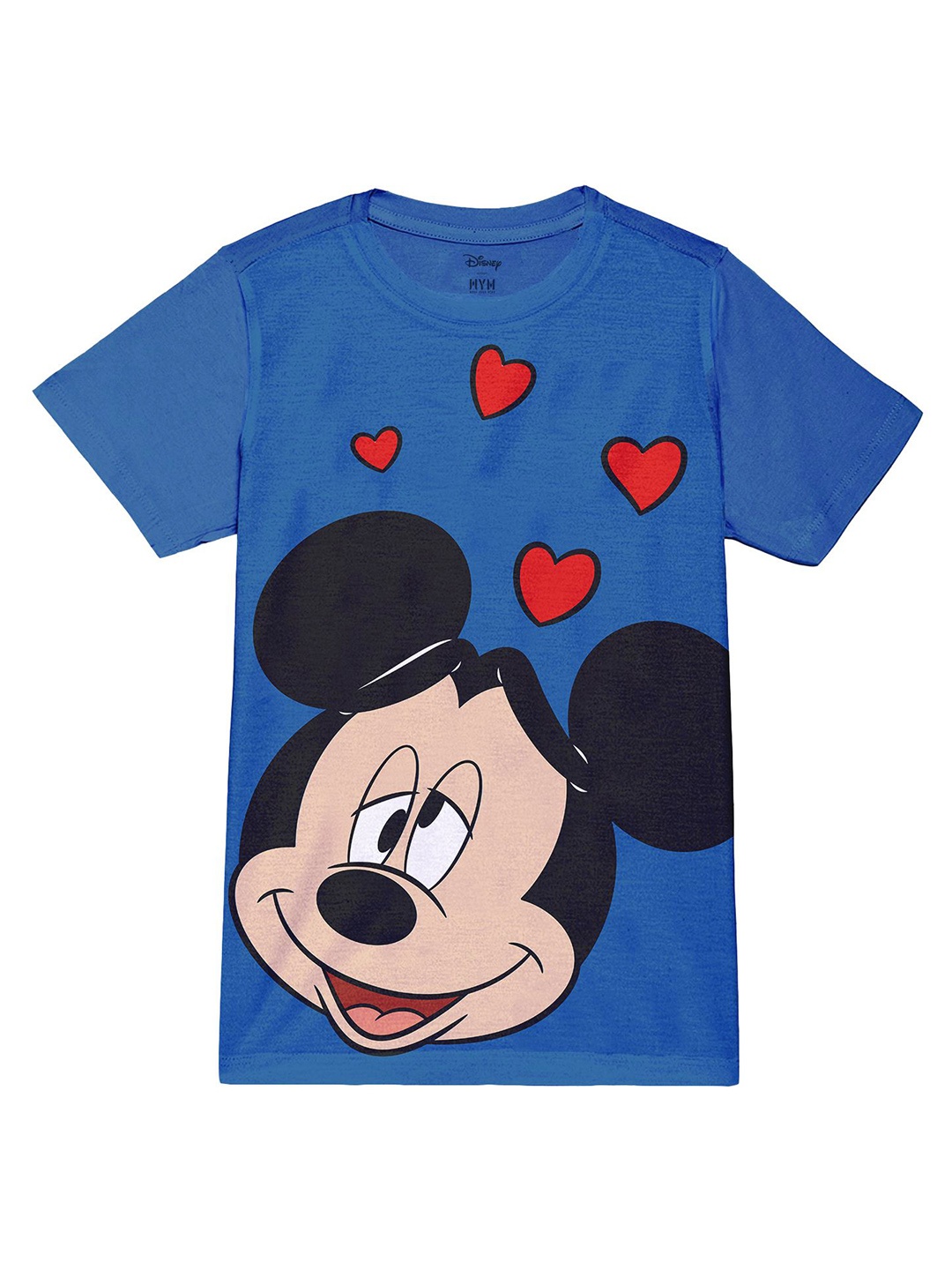 Wear Your Mind Boys Mickey Mouse Printed T-shirt, Blue