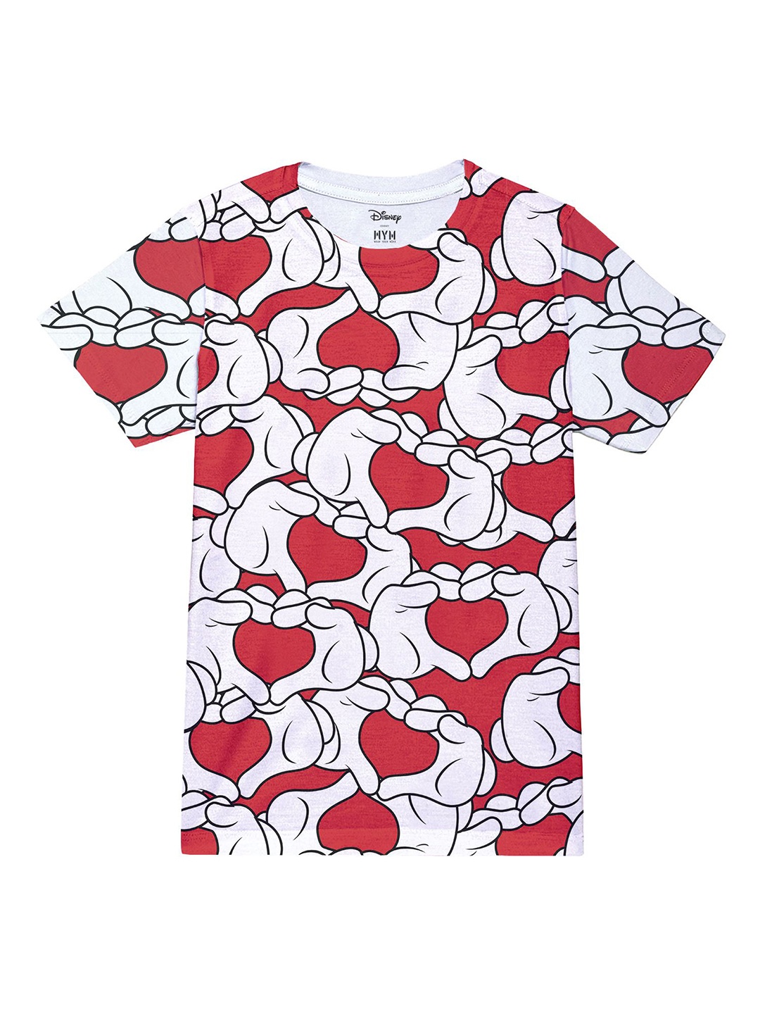 

Wear Your Mind Boys Mickey Mouse Printed T-shirt, Red