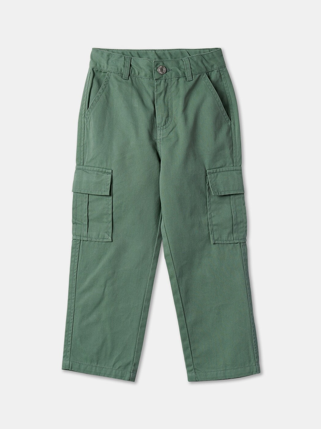 

R&B Girls Mid Rise Cotton Cargos, Olive