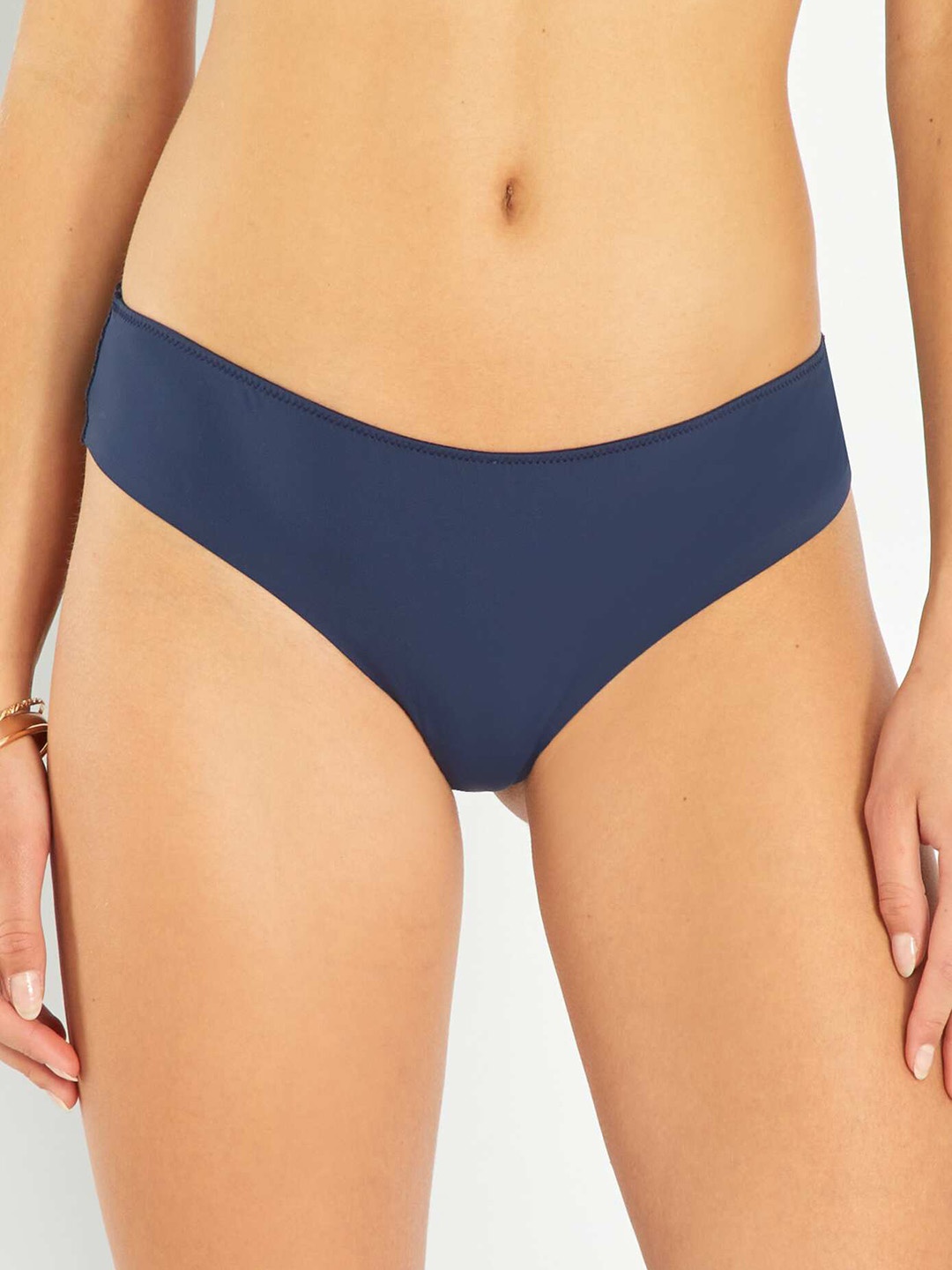 

KIABI Mid Rise Pure Cotton Basic Brief, Navy blue