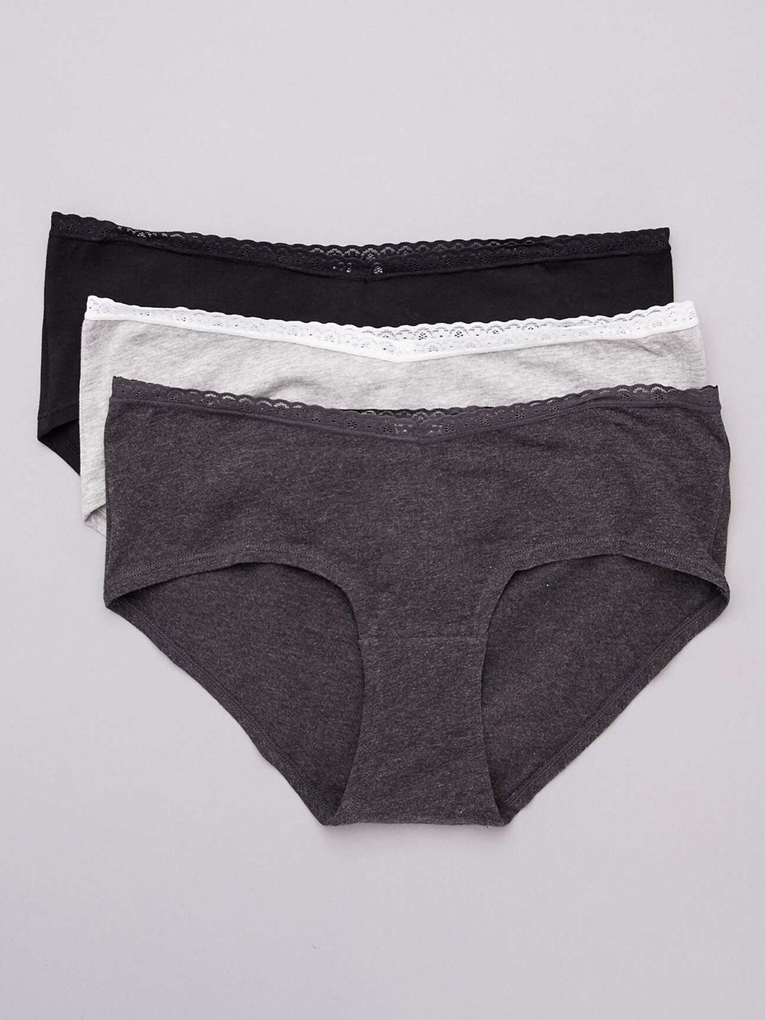 

KIABI Pack of 3 Pure Cotton Basic Briefs, Black