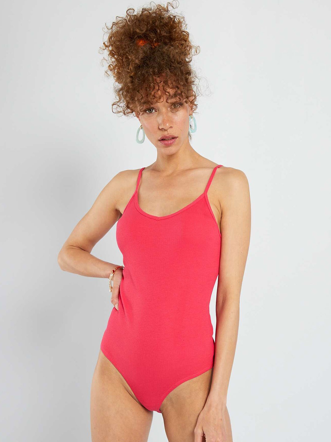 

KIABI Knitted Sleeveless Bodysuit, Pink