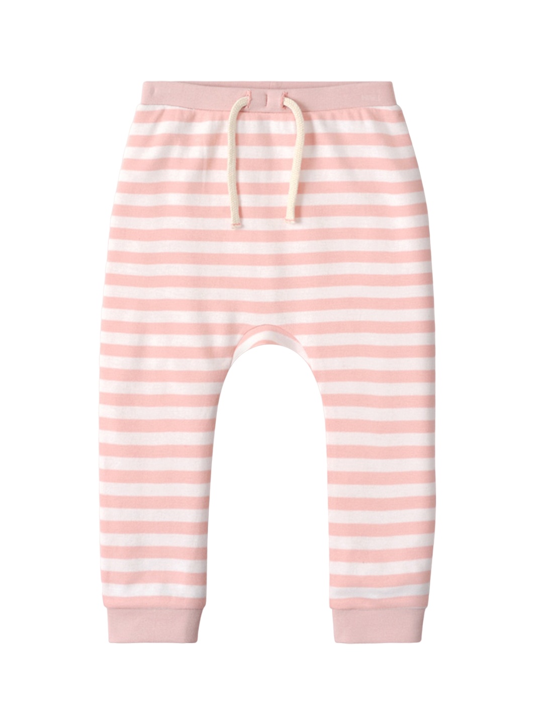 

INCLUD Infant Striped Cotton Joggers, Pink