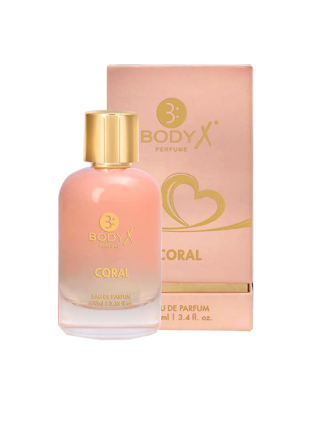 

BODYX Coral Long Lasting Eau De Parfum - 100ml, Pink