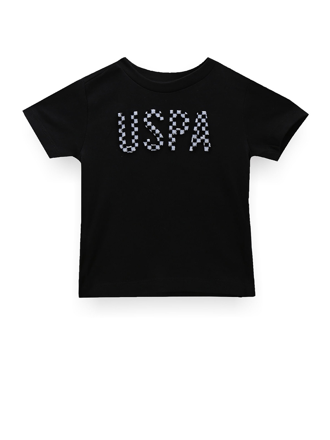 

U.S. Polo Assn. Kids Boys Printed Pure Cotton T-shirt, Black