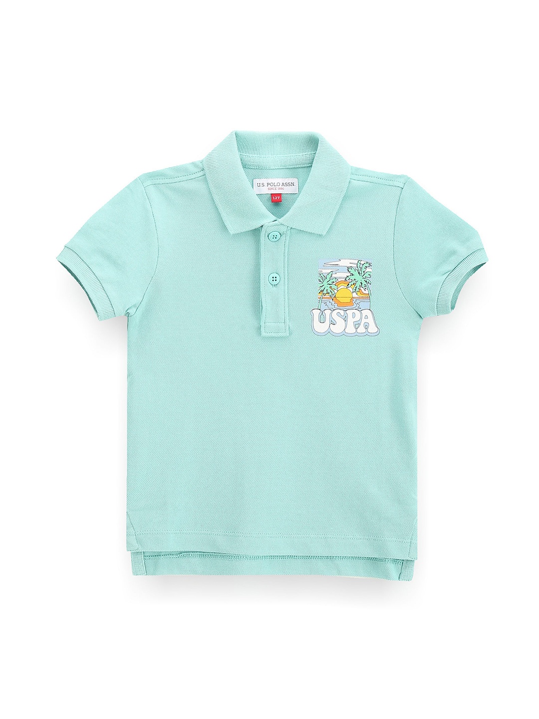 

U.S. Polo Assn. Kids Boys Polo Collar Pure Cotton T-shirt, Blue