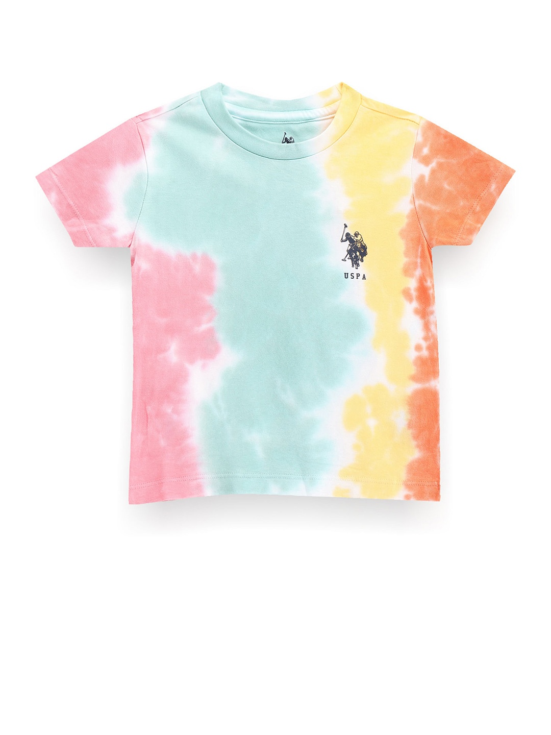 

U.S. Polo Assn. Kids Boys Printed Pure Cotton T-shirt, Pink
