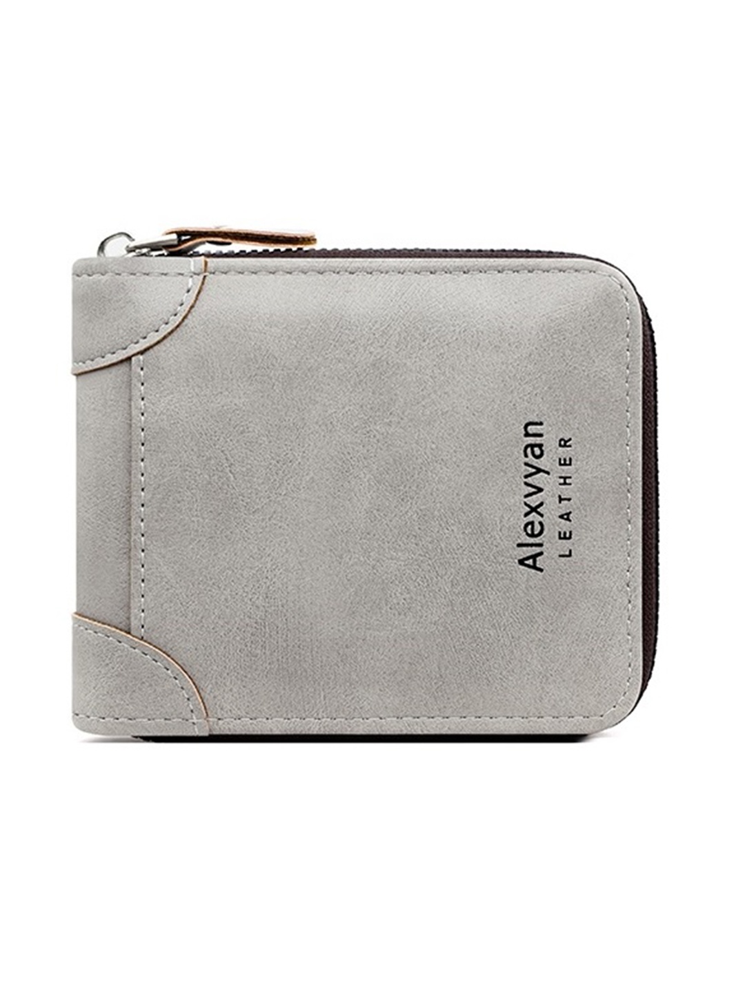 

Alexvyan RFID Two Fold Wallet, Grey