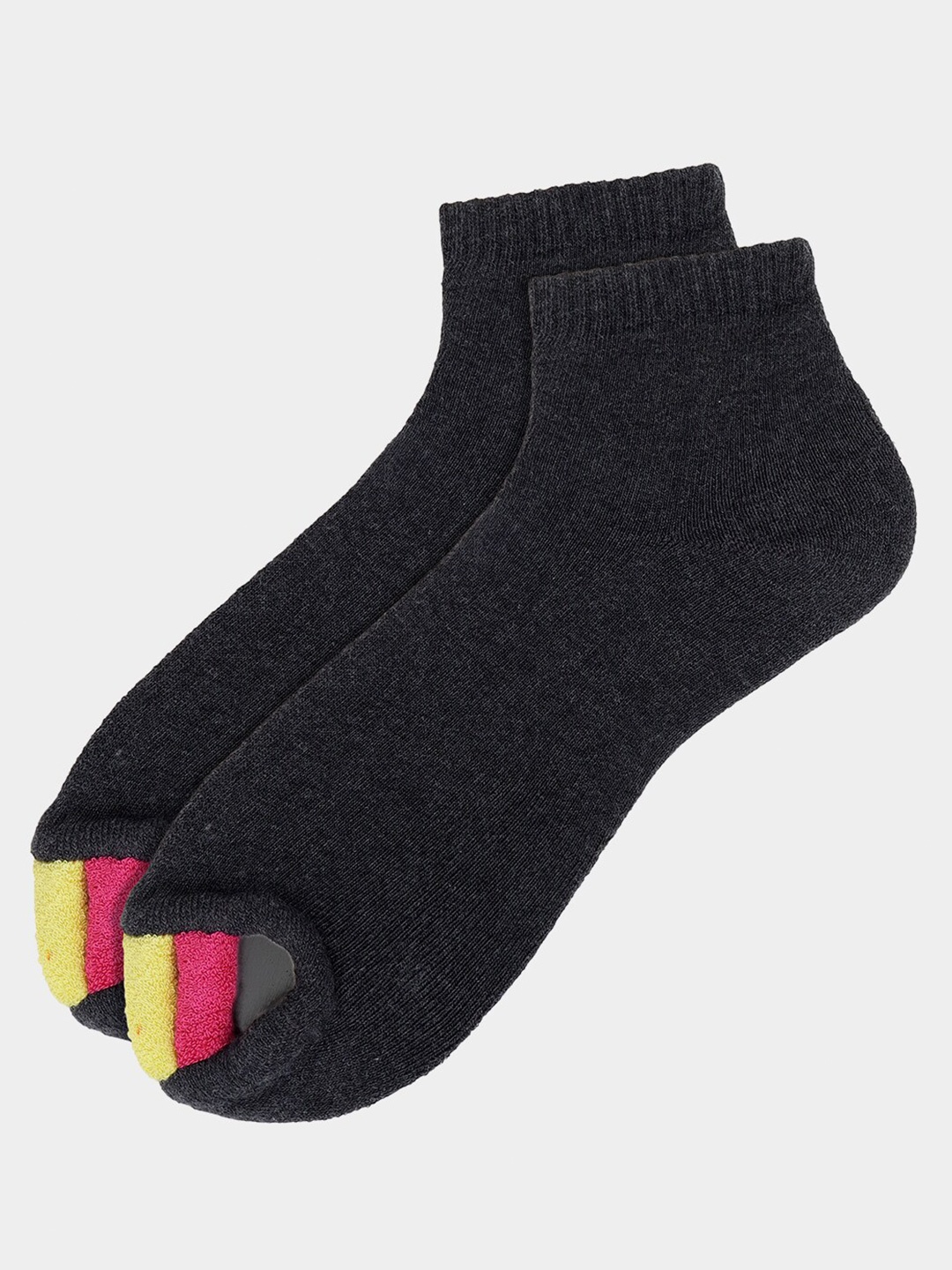 

Soxytoes Cotton Ankle Length Socks, Grey