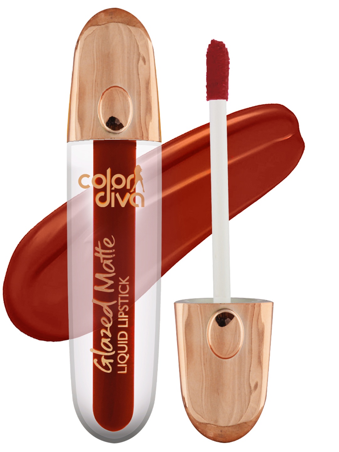 

Adbeni Color Diva Glazed Long- Lasting Matte Liquid Lipstick 5.5ml - Rustique 127, Brown