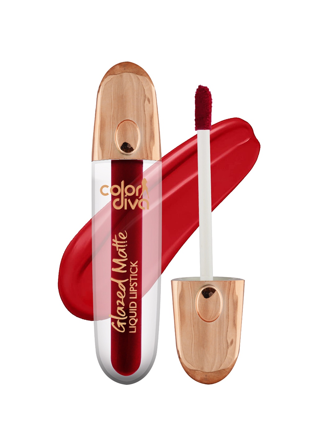 Adbeni Color Diva Glazed Long- Lasting Matte Liquid Lipstick 5.5ml - Holly Berry 156, Red