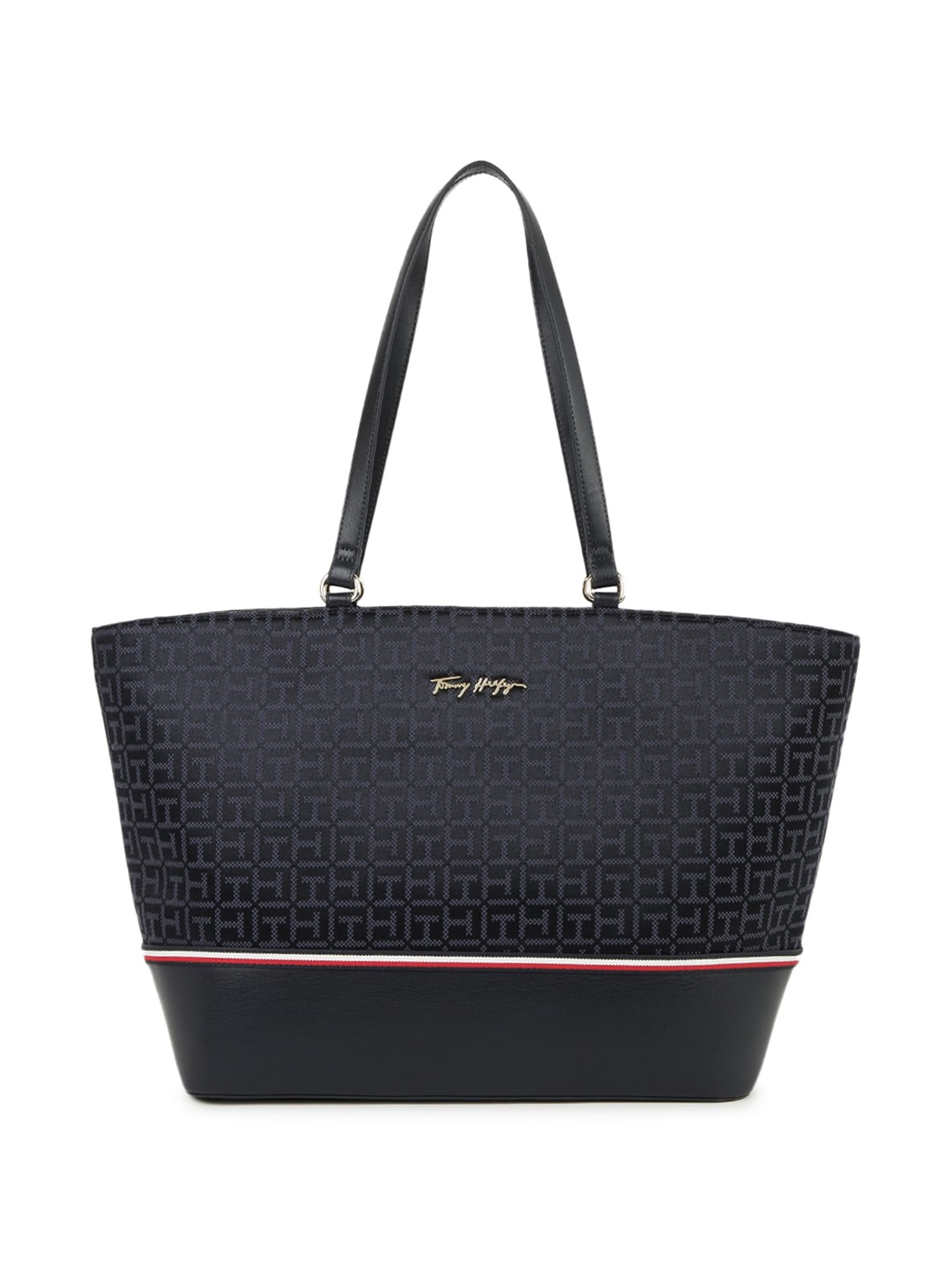 

Tommy Hilfiger Brand Logo Printed Swagger Shoulder Bag, Blue