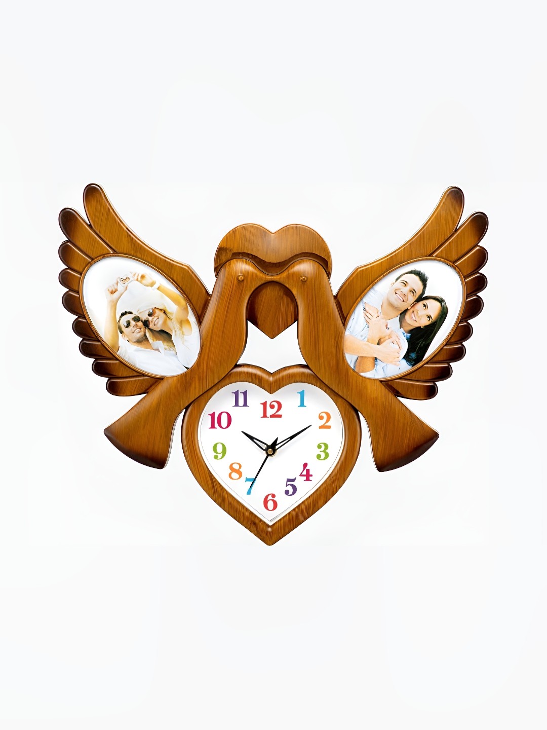 

Attractionz Beige Abstract Shaped Contemporary Acrylic Wall Clock