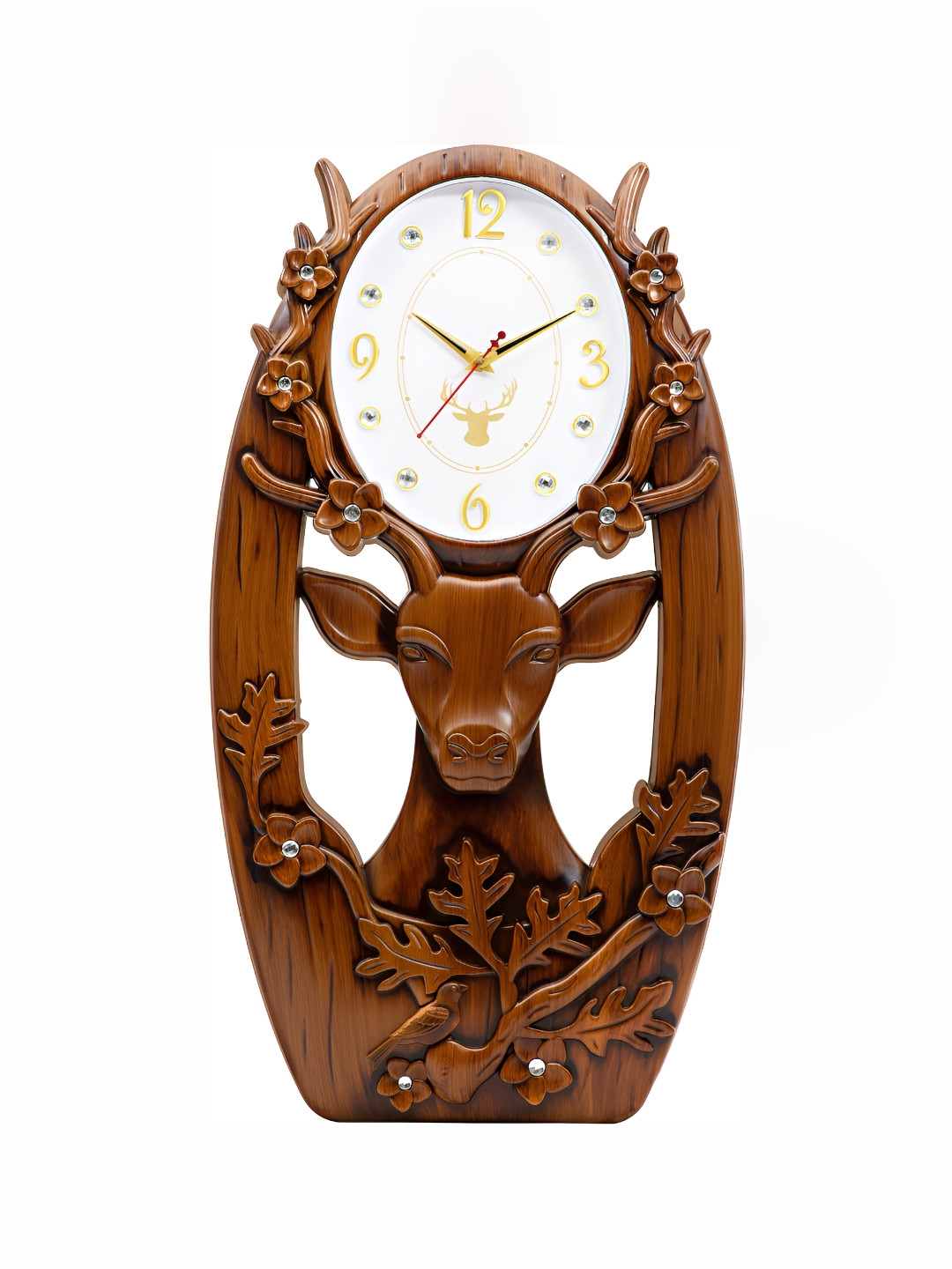 

Attractionz Horsehead Beige Contemporary Analogue Wall Clock