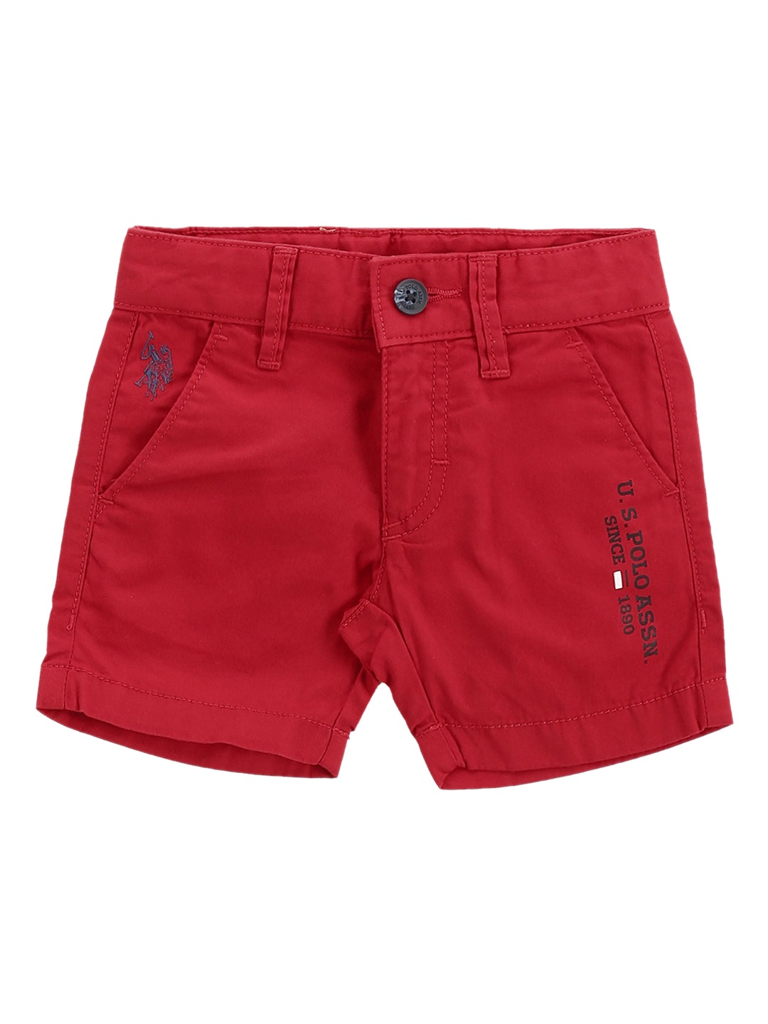 

U.S. Polo Assn. Kids Boys Pure Cotton Shorts, Red