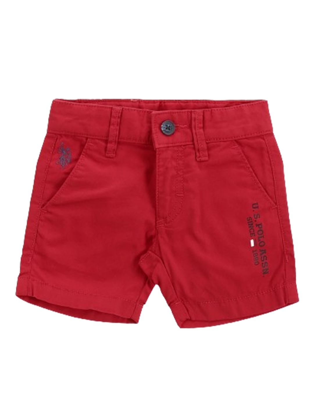 

U.S. Polo Assn. Kids Boys Pure Cotton Shorts, Red