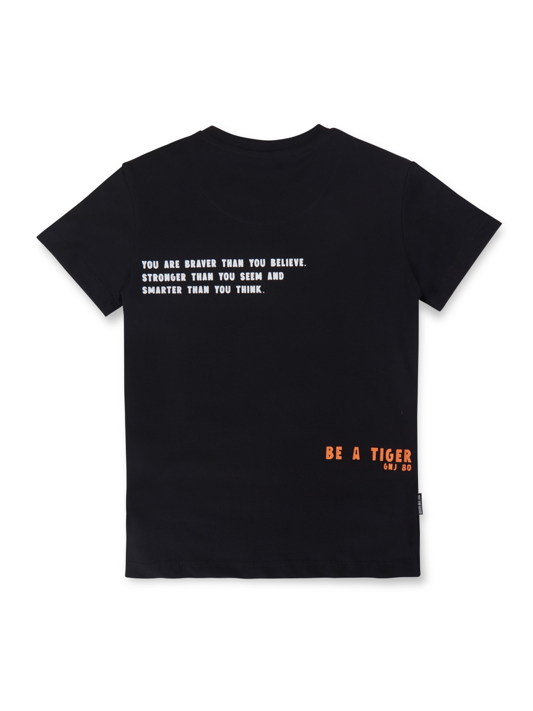 

Gini and Jony Boys Graphic Printed Cotton T-shirt, Black