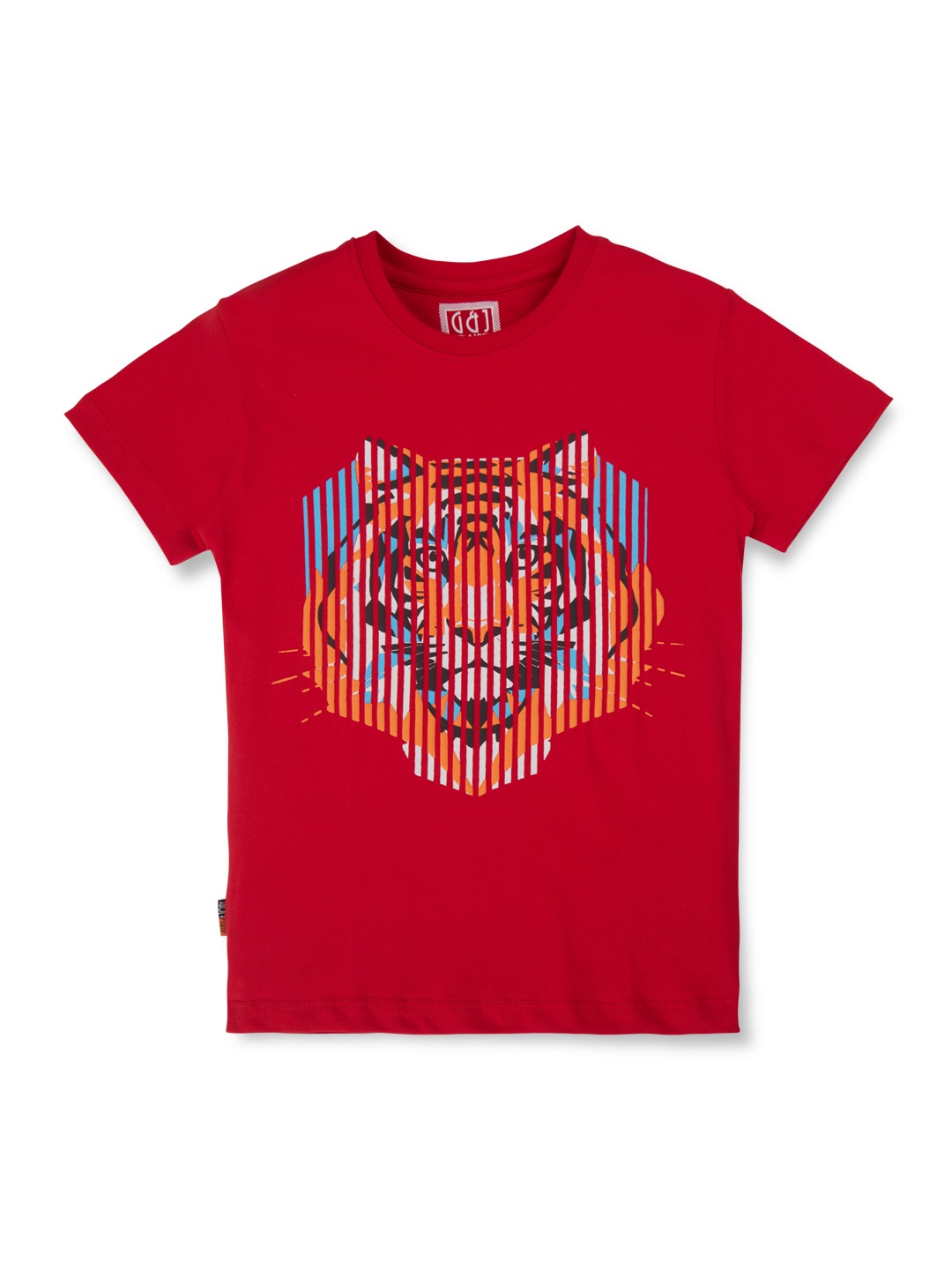 

Gini and Jony Boys Typography Printed Cotton T-shirt, Red