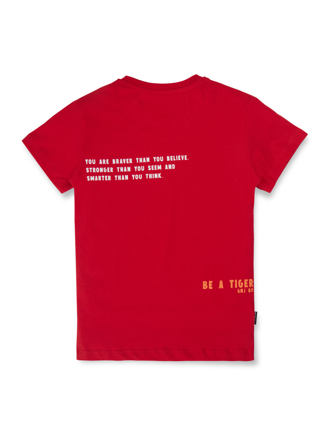 

Gini and Jony Infants Boys Graphic Printed Cotton T-shirt, Red