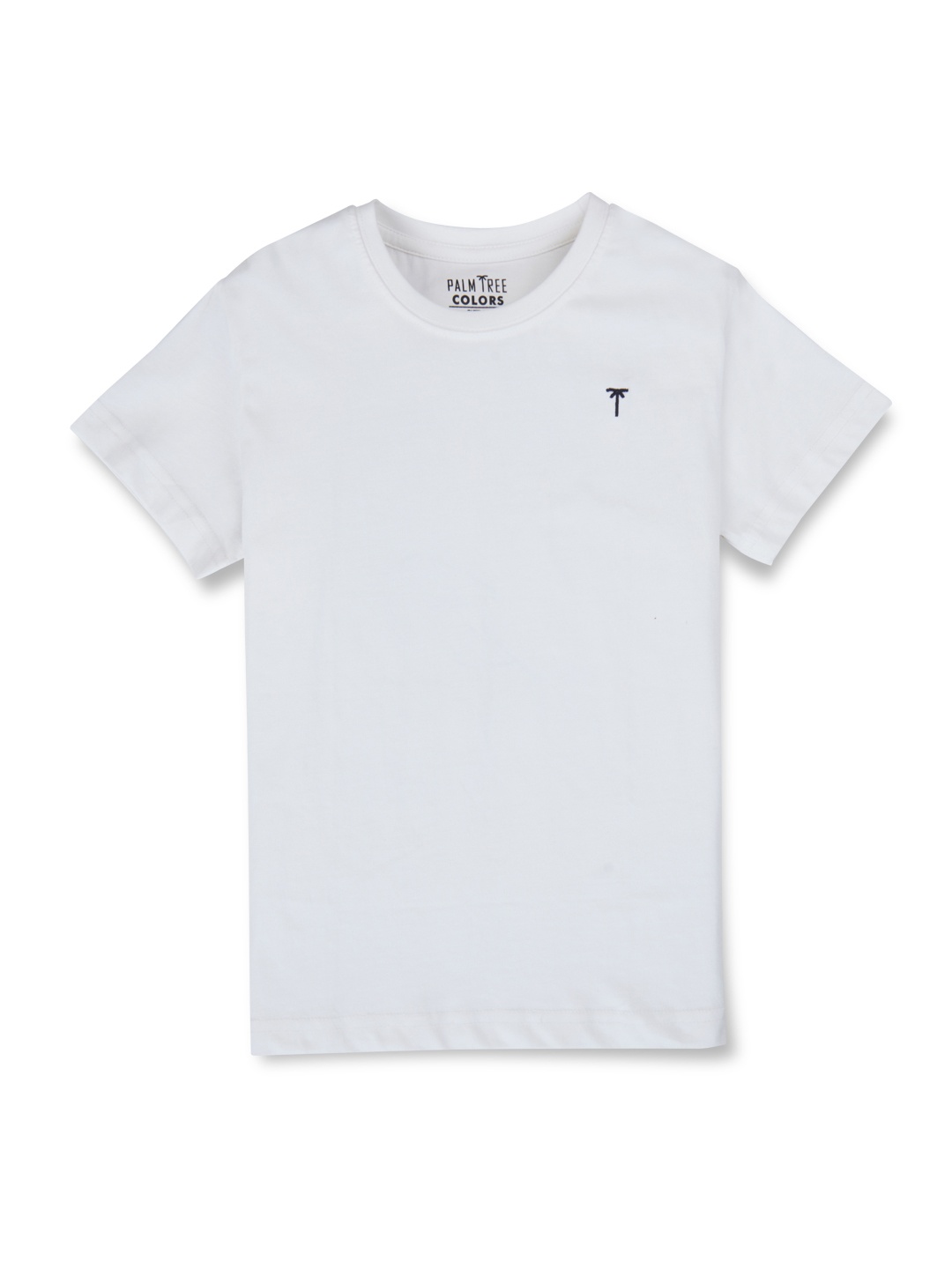 

Palm Tree Boys Printed Cotton T-shirt, White