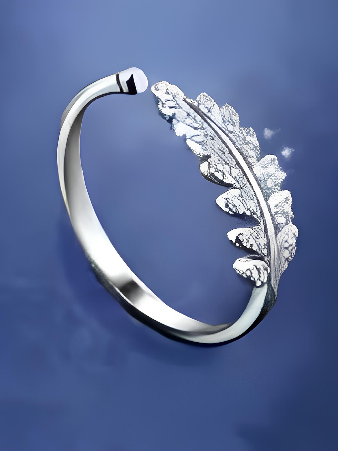 

KARISHMA KREATIONS Set Of 2 Silver-Plated CZ-Studded Adjustable Finger Rings