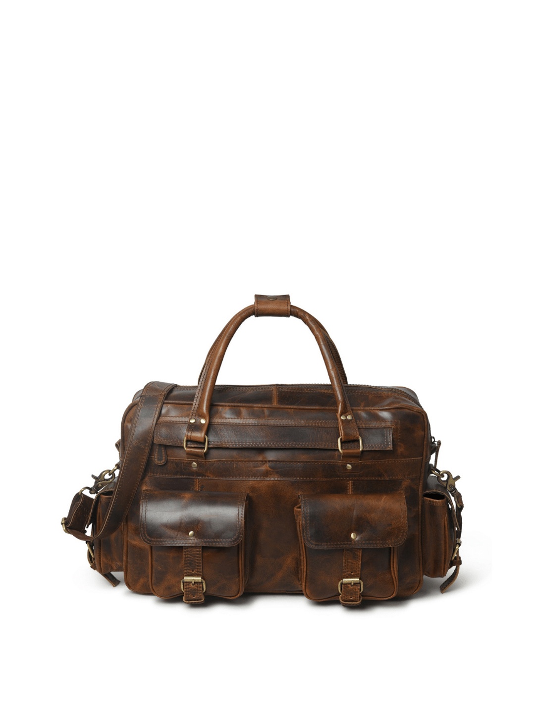 

MaheTri Leather Laptop Bag, Brown