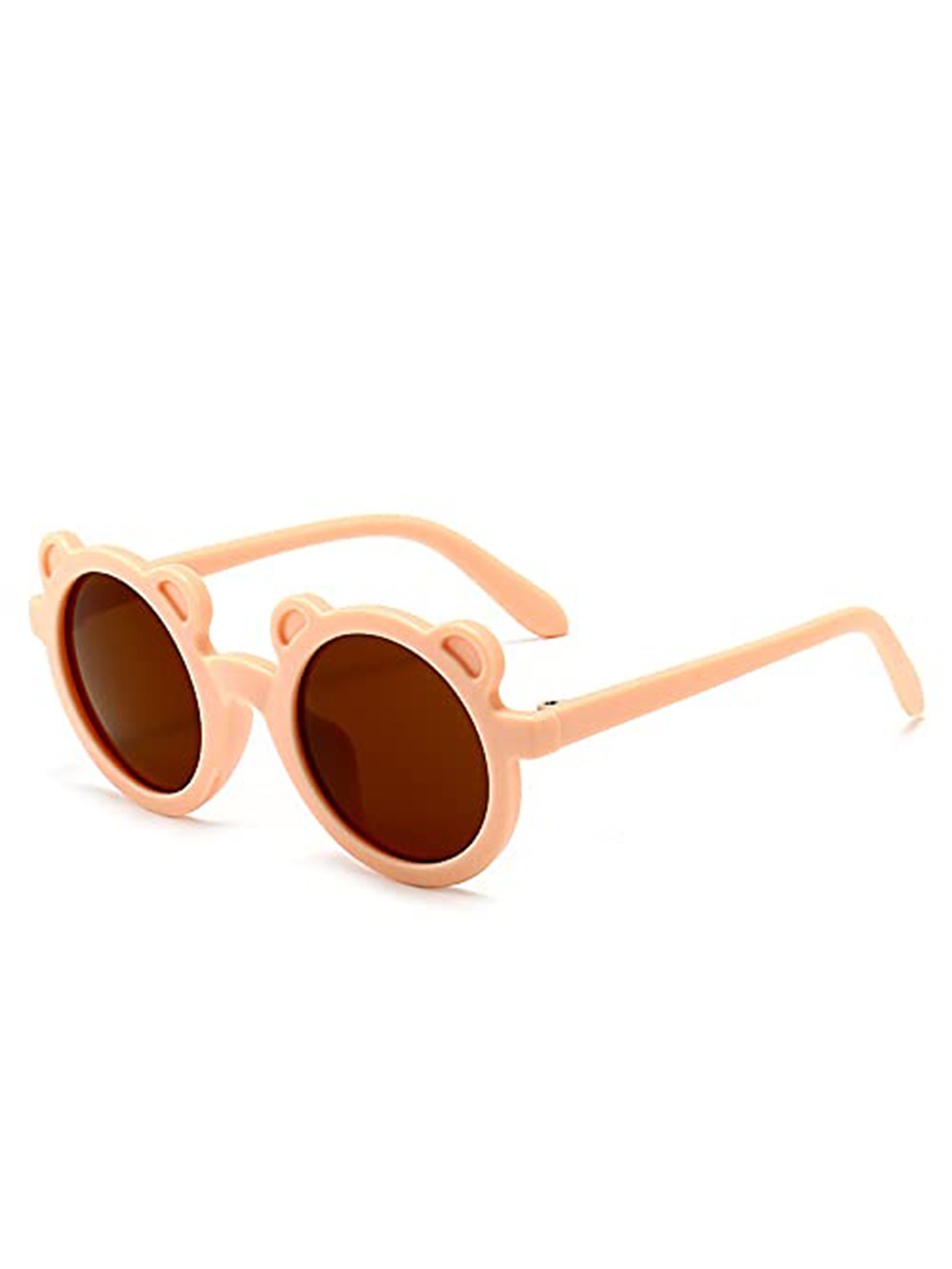 

SYGA Kids Round Sunglasses with UV Protected Lens Goggles-Monkey-Beige, Orange