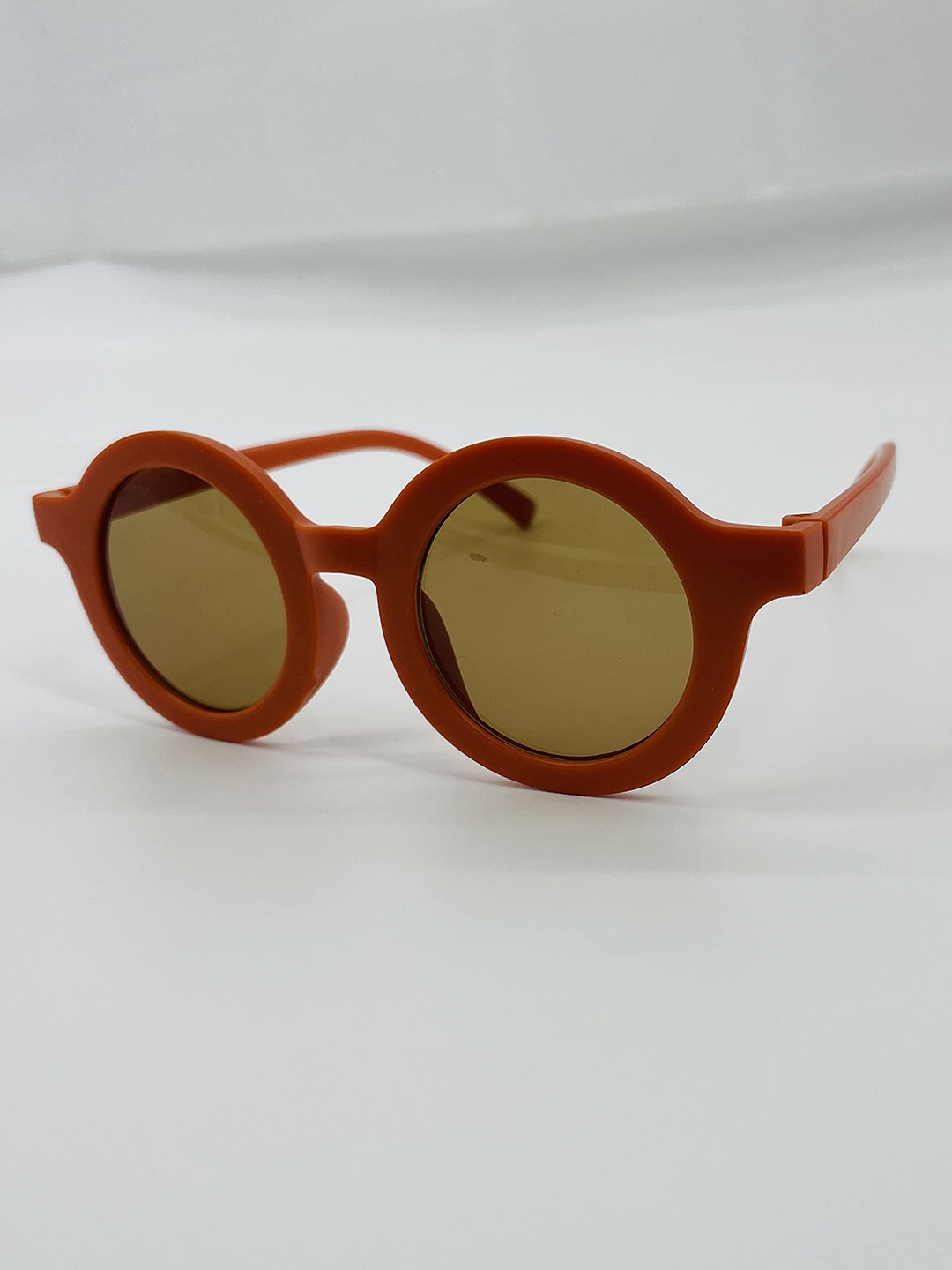 

SYGA Kids Round Sunglasses with UV Protected Lens Goggles-Round-OrangeFrame&Tea, Orange