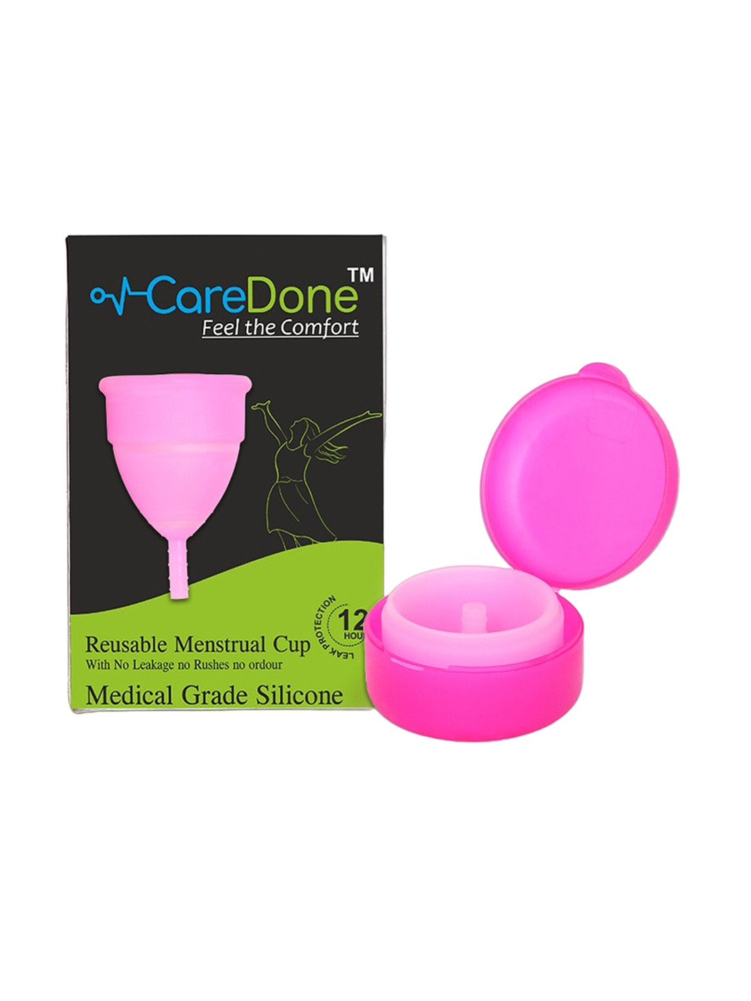 

CareDone Soft & Leak Proof Reusable Menstrual Cup - Pink