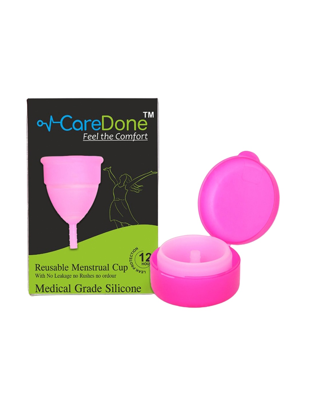 

CareDone Soft & Leak Proof Reusable Menstrual Cup - Pink