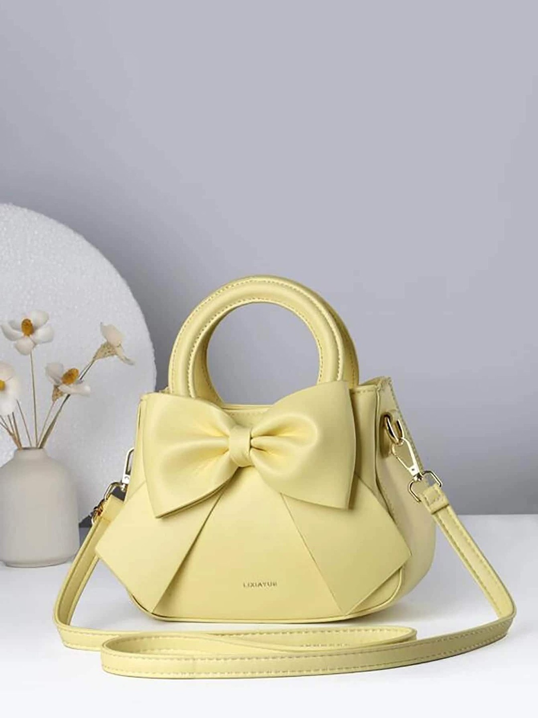 

SYGA Structured Handheld Bag, Yellow