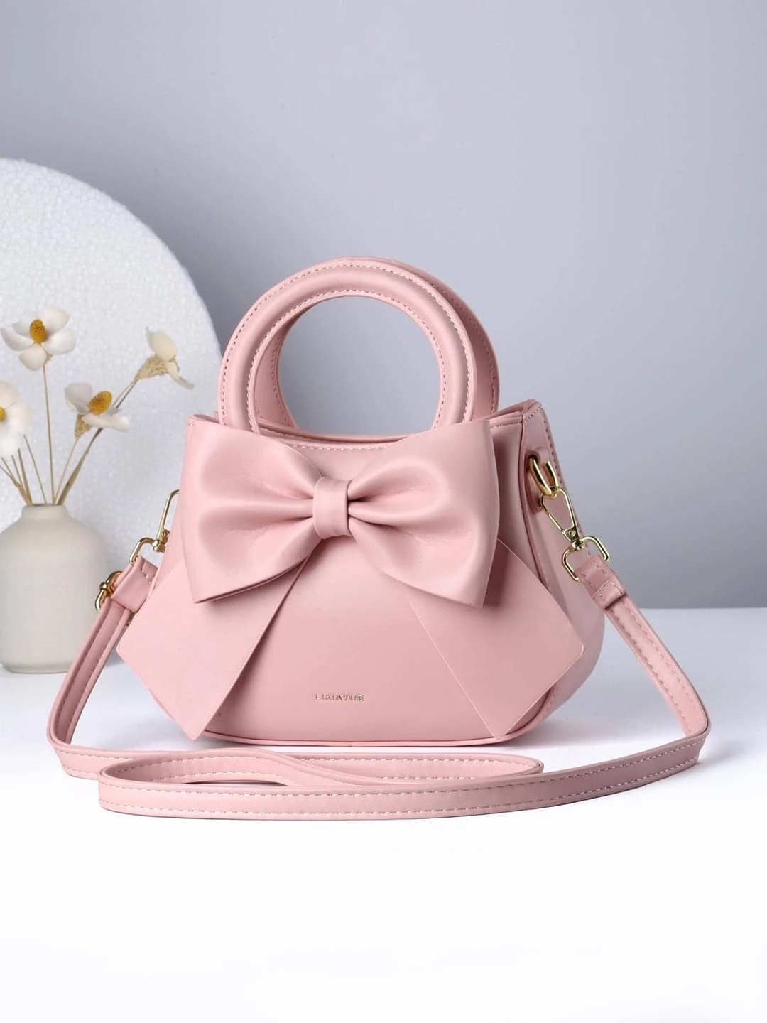 SYGA Structured Handheld Bag, Pink