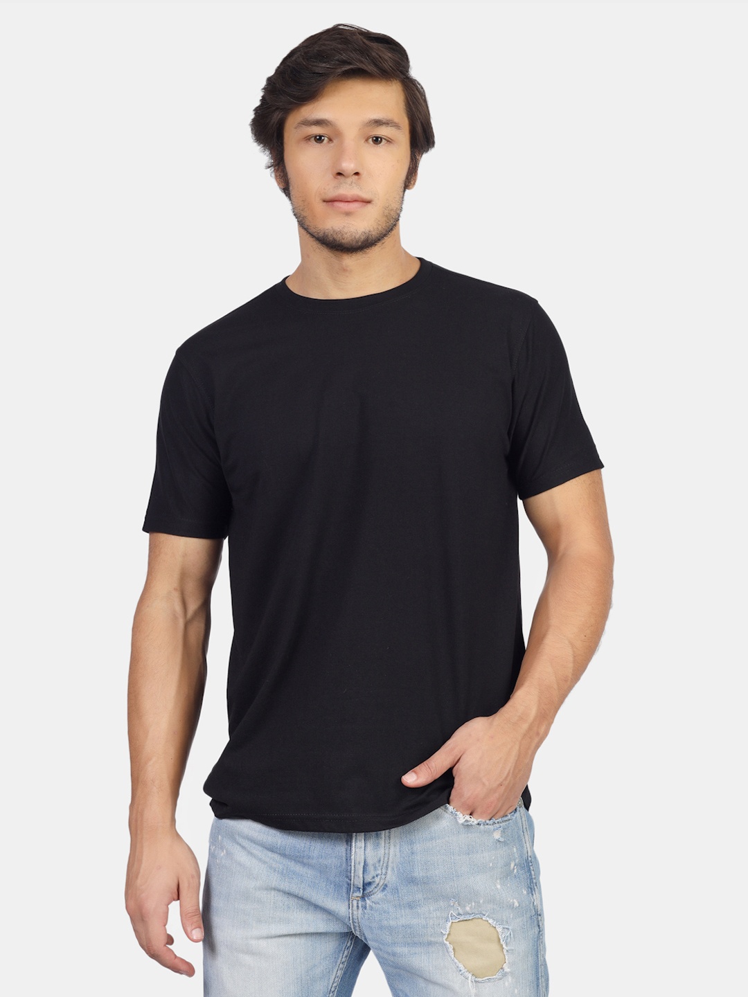

Greylongg Pack Of 2 Round Neck Short Sleeves T-shirts, Beige