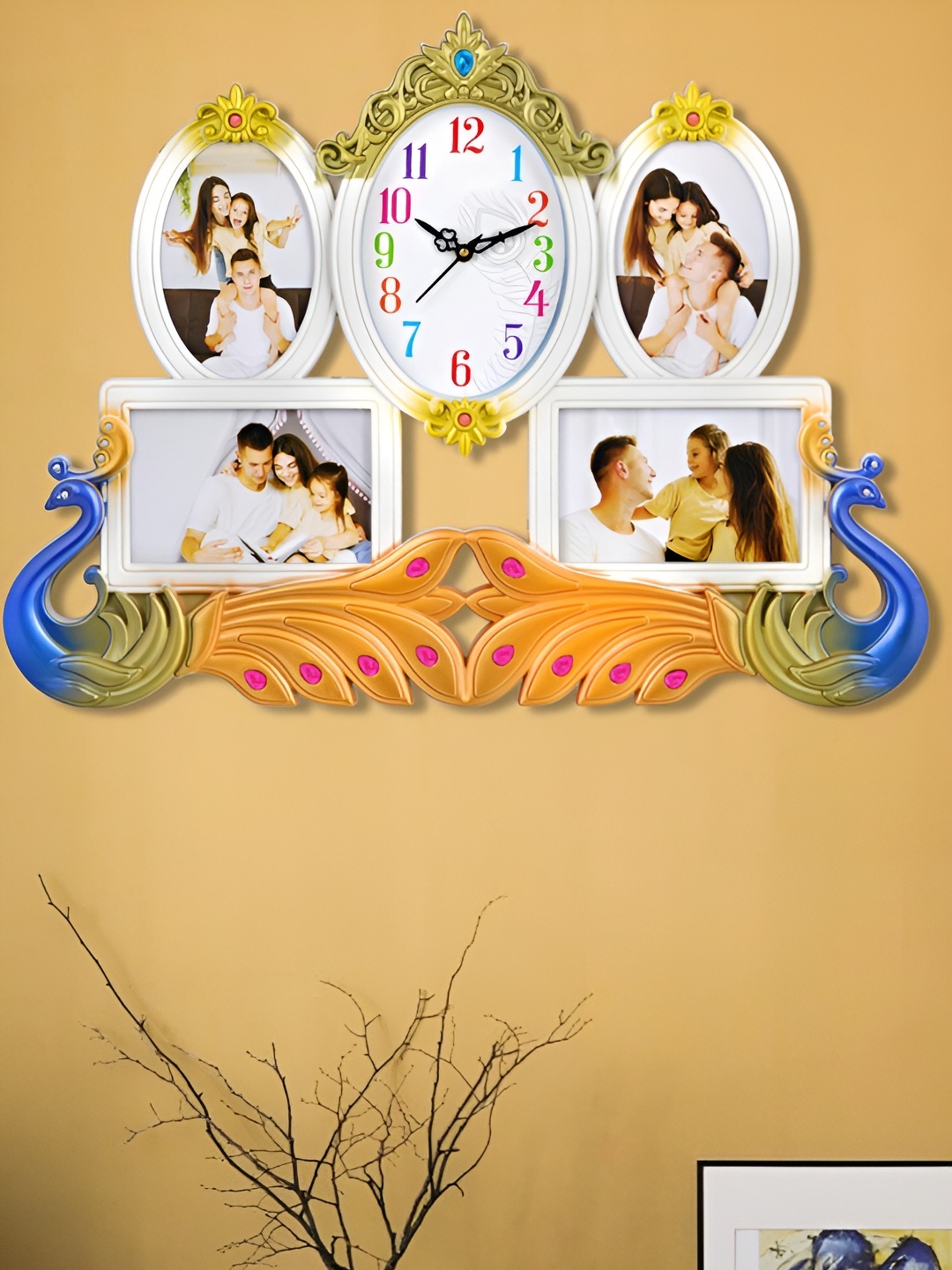 

Attractionz White Textured Oval Shaped Contemporary Wall Clock