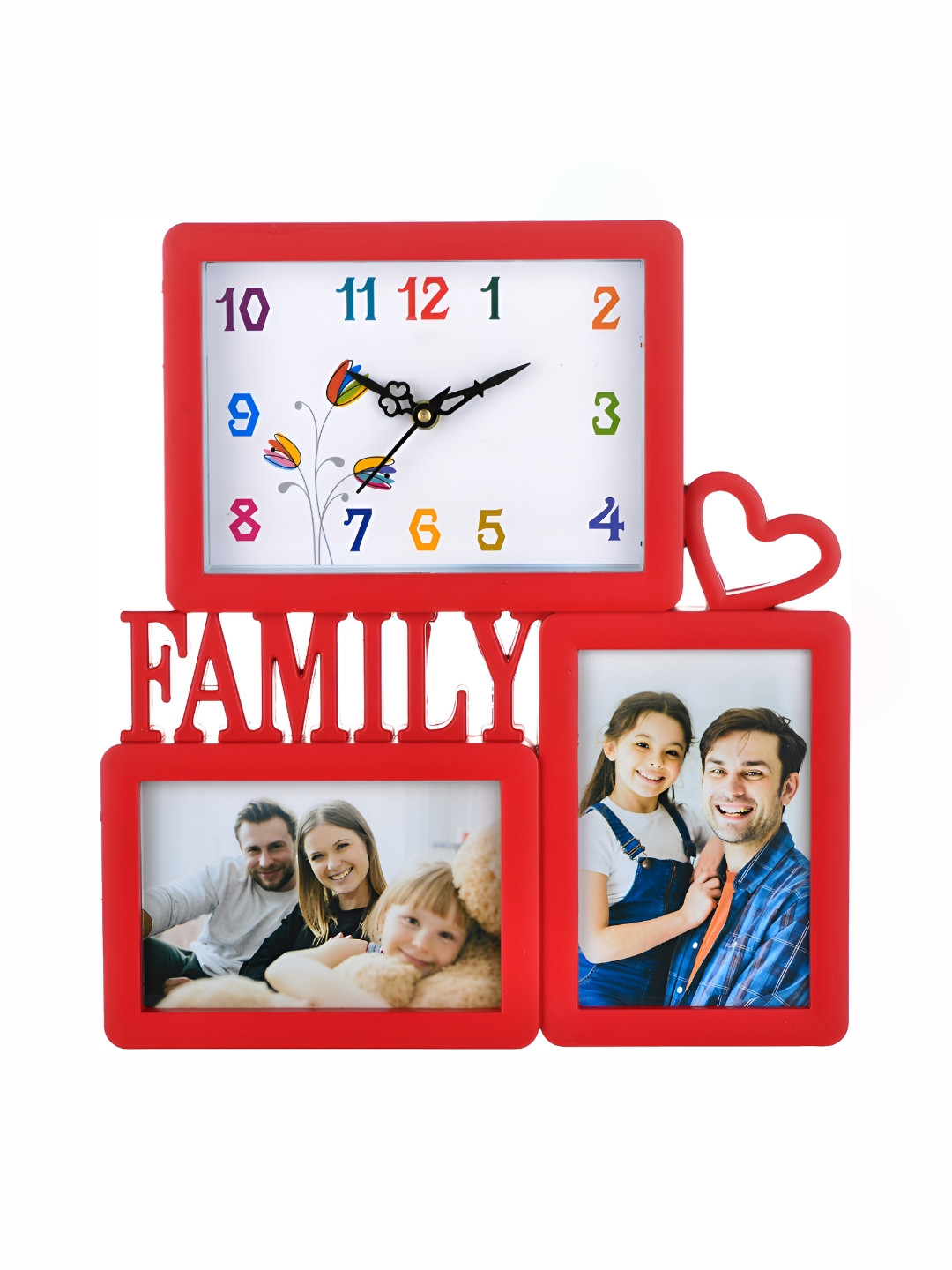 

Attractionz Red & White Textured Analogue Contemporary Wall Clock