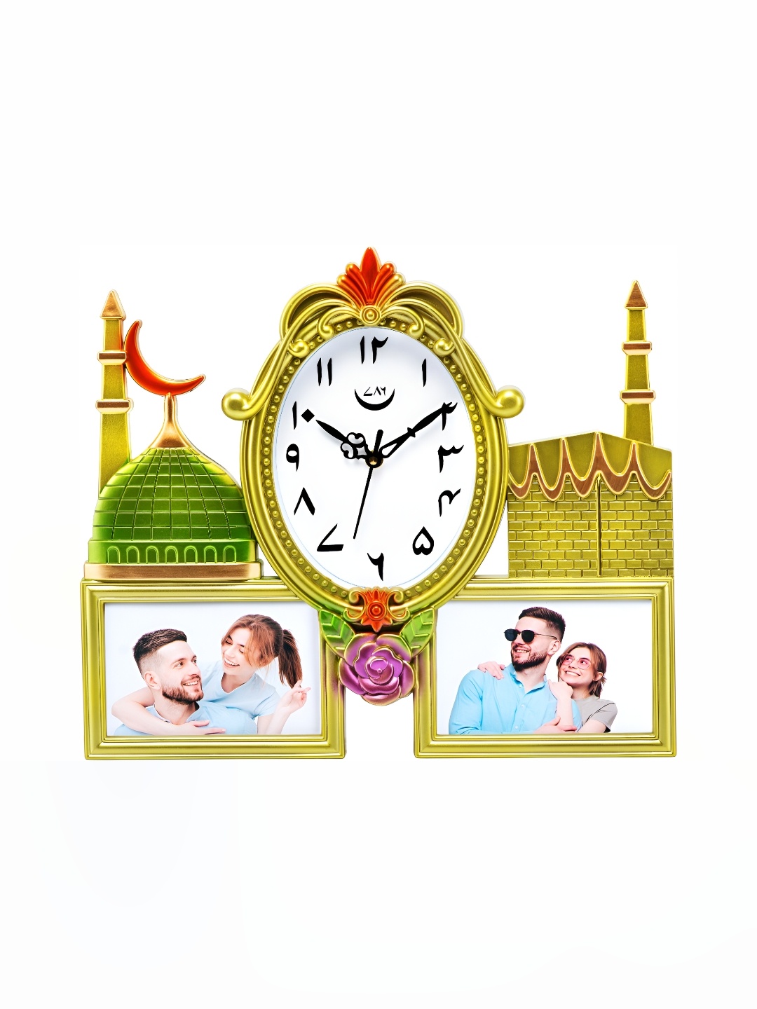 

Attractionz Gold Toned Contemporary Analogue Wall Clock