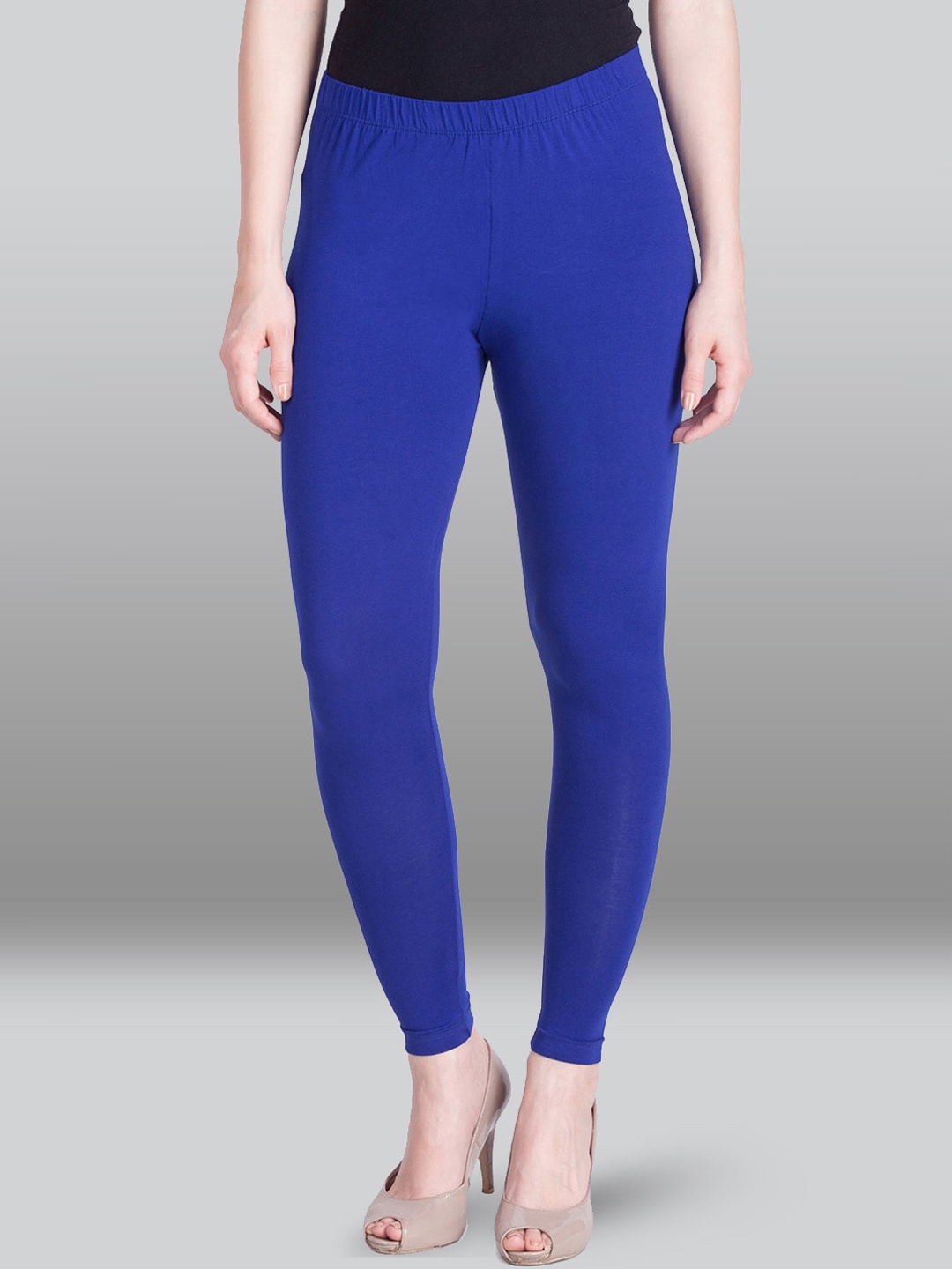 

LYRA Cotton Ankle-Length Leggings, Blue
