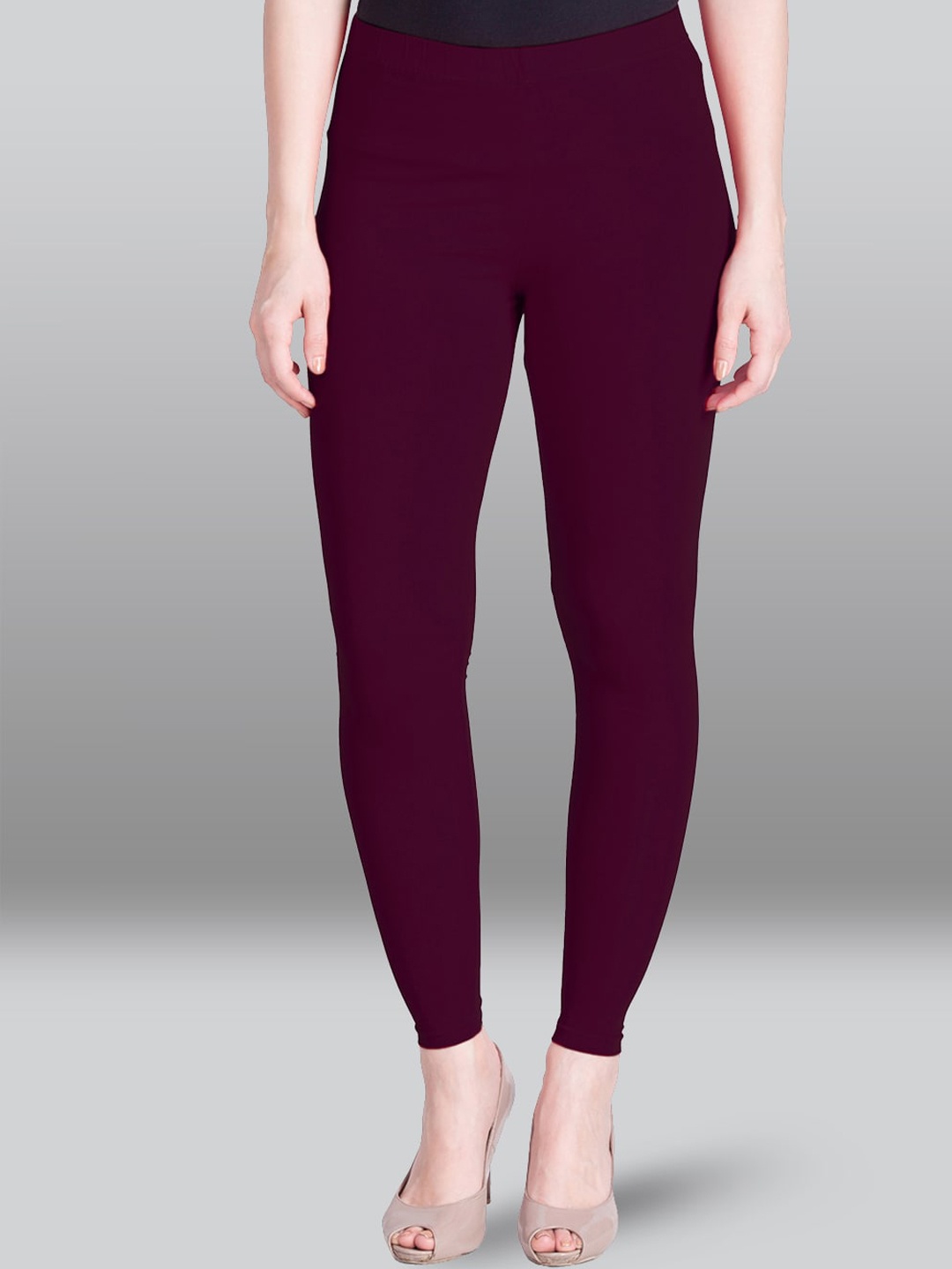 

LYRA Churidar Length Cotton Leggings, Purple