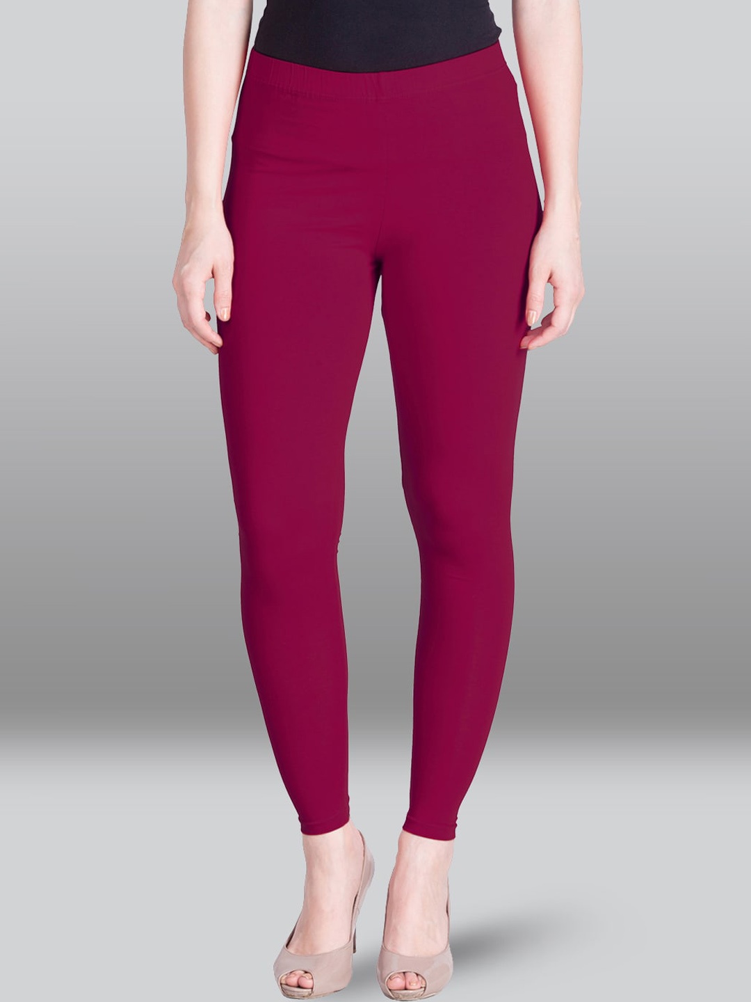 

LYRA Churidar Length Cotton Leggings, Magenta