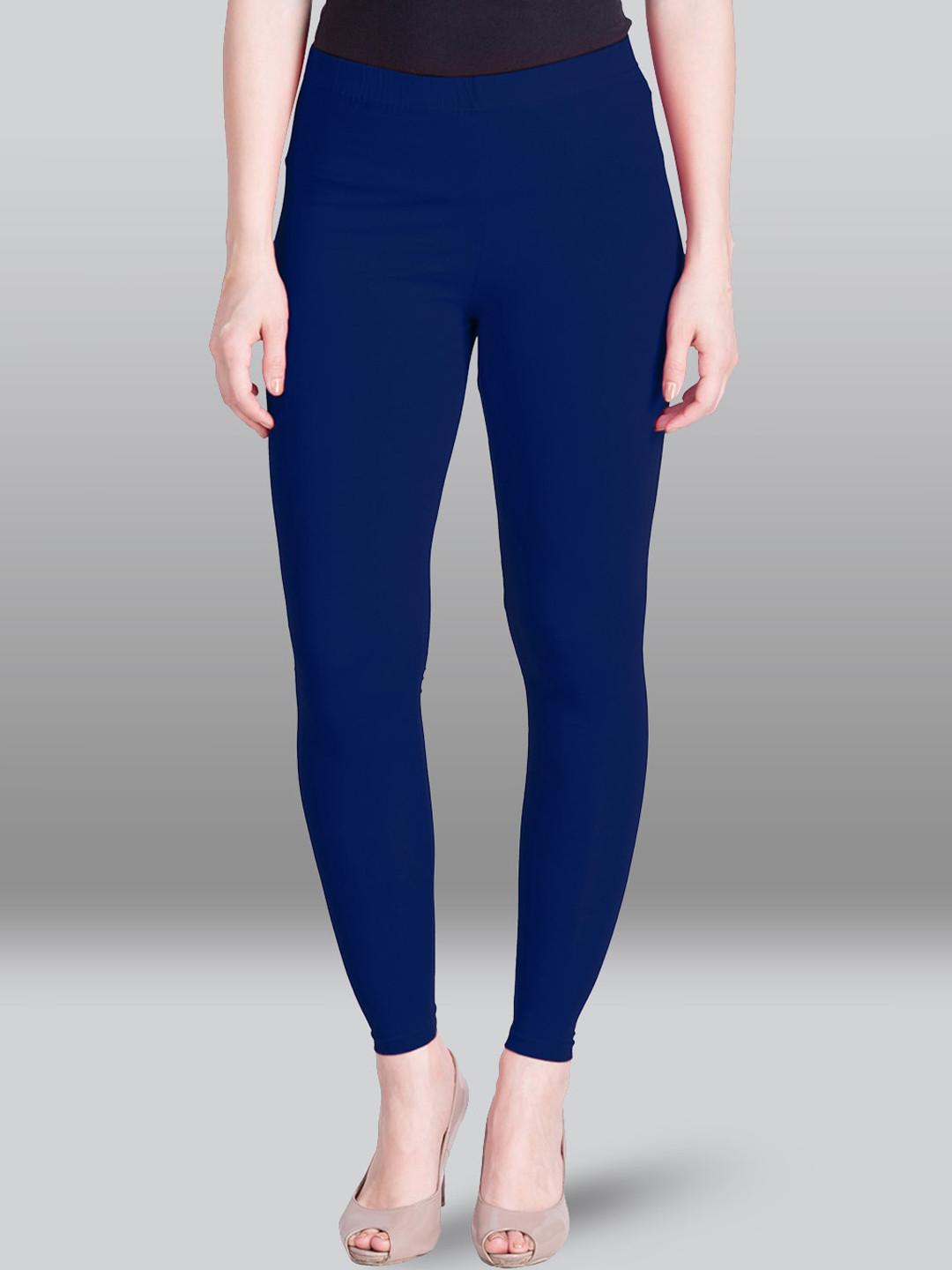 

LYRA Churidar Length Cotton Leggings, Blue
